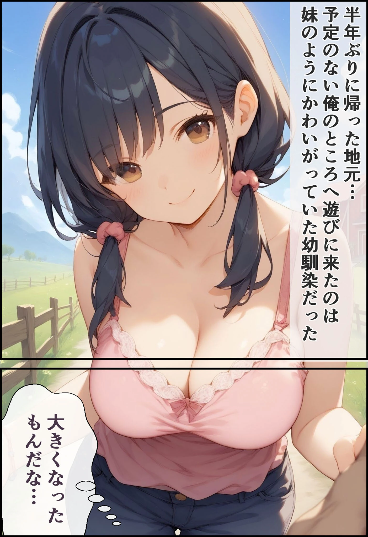 田舎に残してきた幼馴染が、野外H大好きなドスケベ女子になった話 6ページ