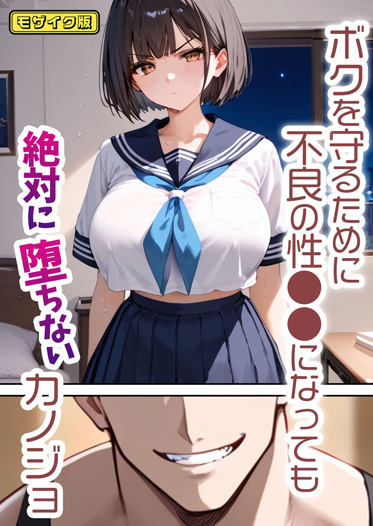 ボクを守るために不良の性●●になっても絶対に堕ちないカノジョ モザイク版 1ページ