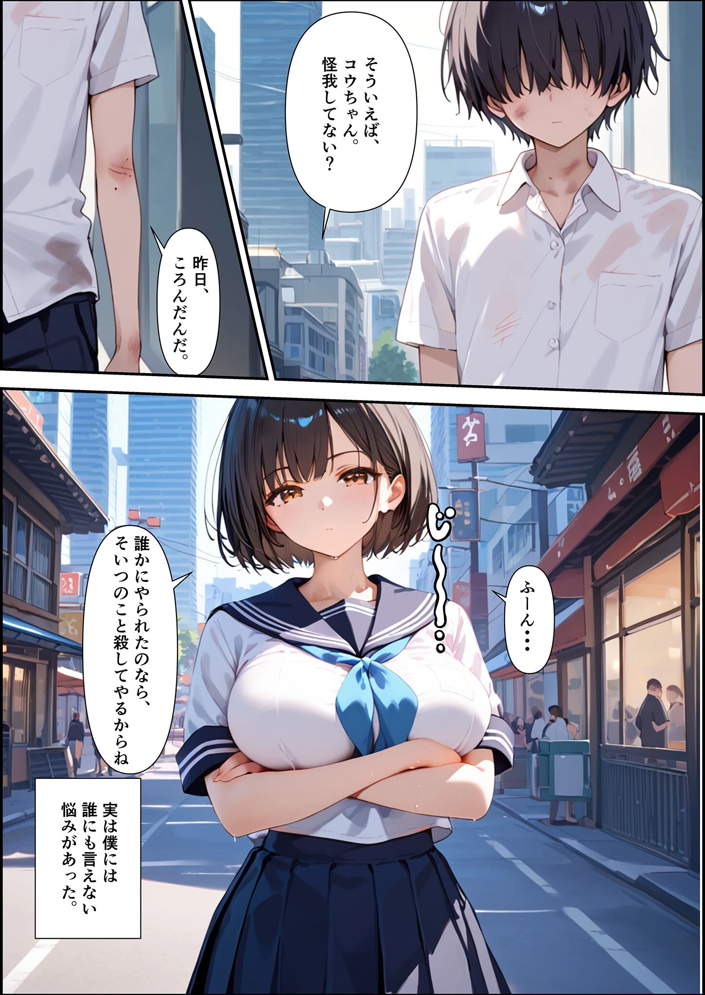 ボクを守るために不良の性●●になっても絶対に堕ちないカノジョ モザイク版 7ページ