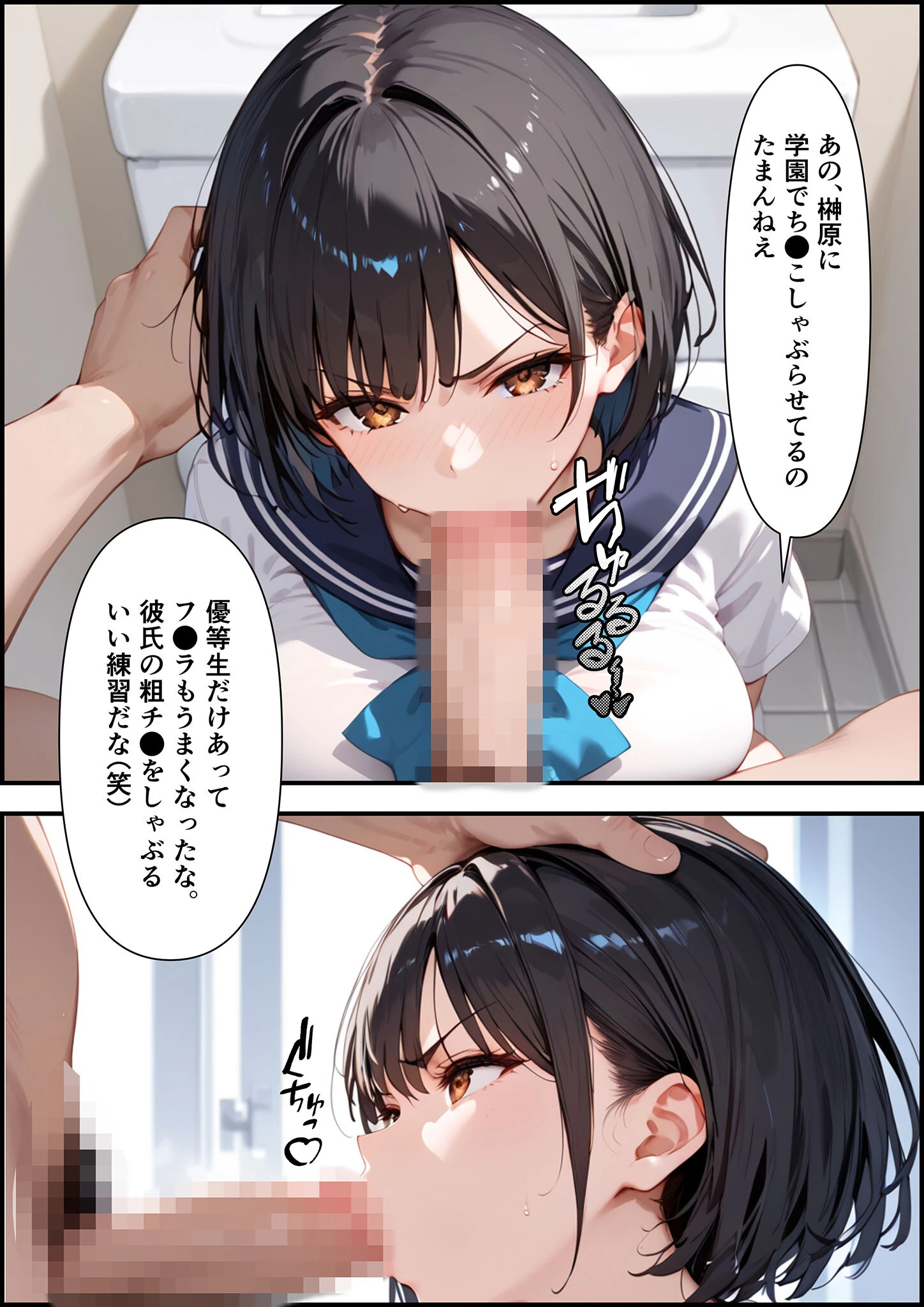 ボクを守るために不良の性●●になっても絶対に堕ちないカノジョ2 モザイク版 5ページ