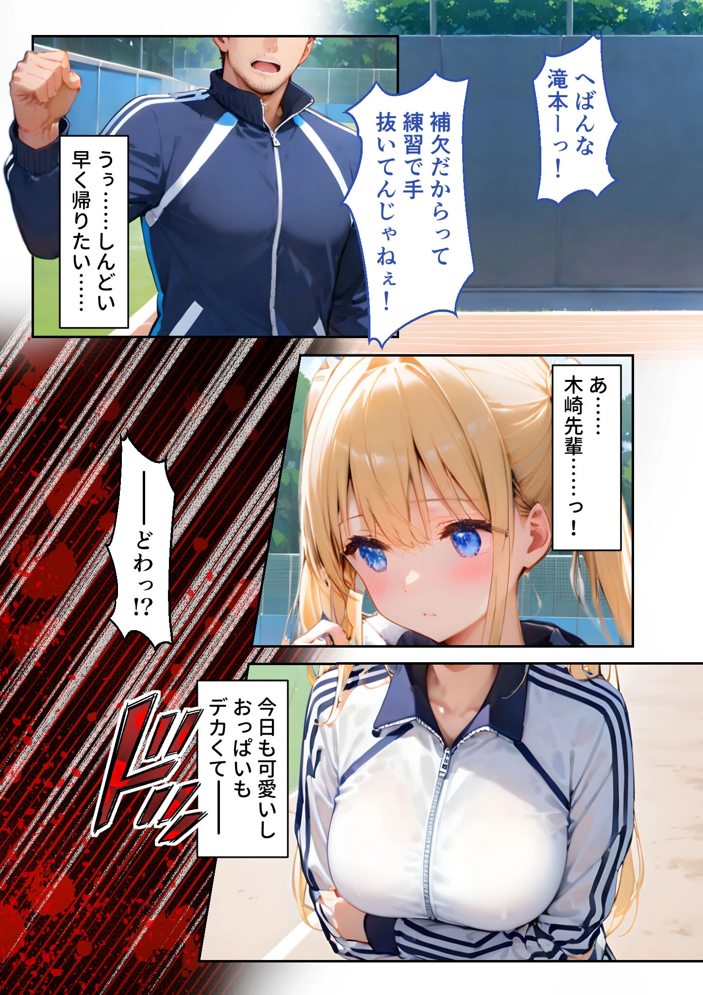 ツンデレマネージャーのオナサポえっち 〜さっさとイッてよ、ばかぁ！！〜 モザイク版 3ページ