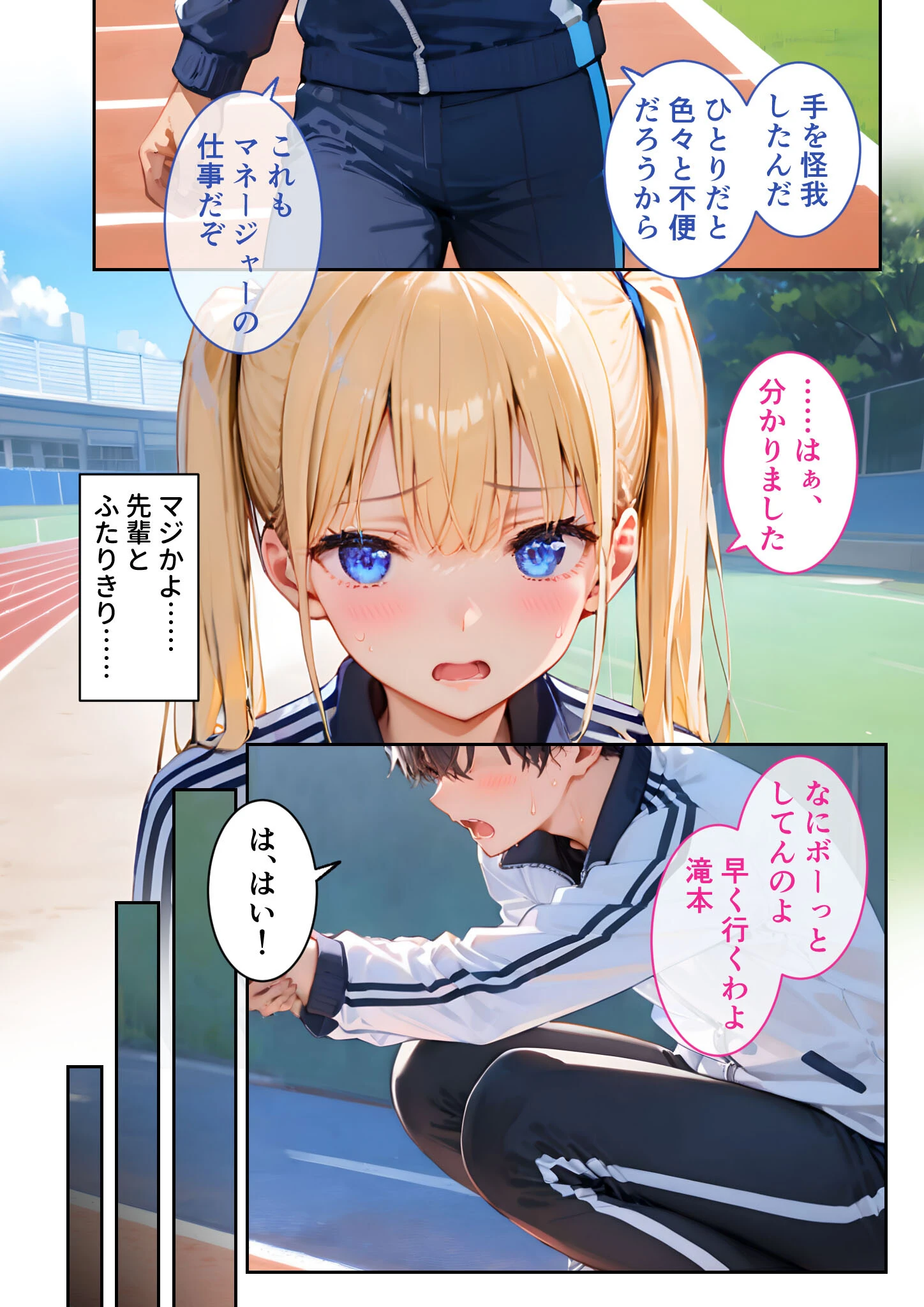 ツンデレマネージャーのオナサポえっち 〜さっさとイッてよ、ばかぁ！！〜 モザイク版 6ページ