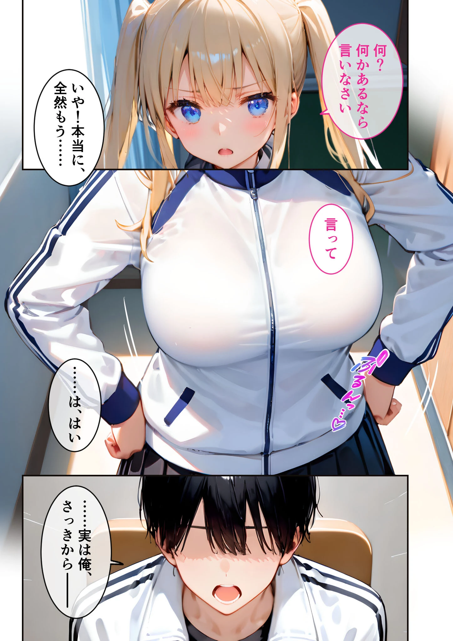 ツンデレマネージャーのオナサポえっち 〜さっさとイッてよ、ばかぁ！！〜 モザイク版 9ページ