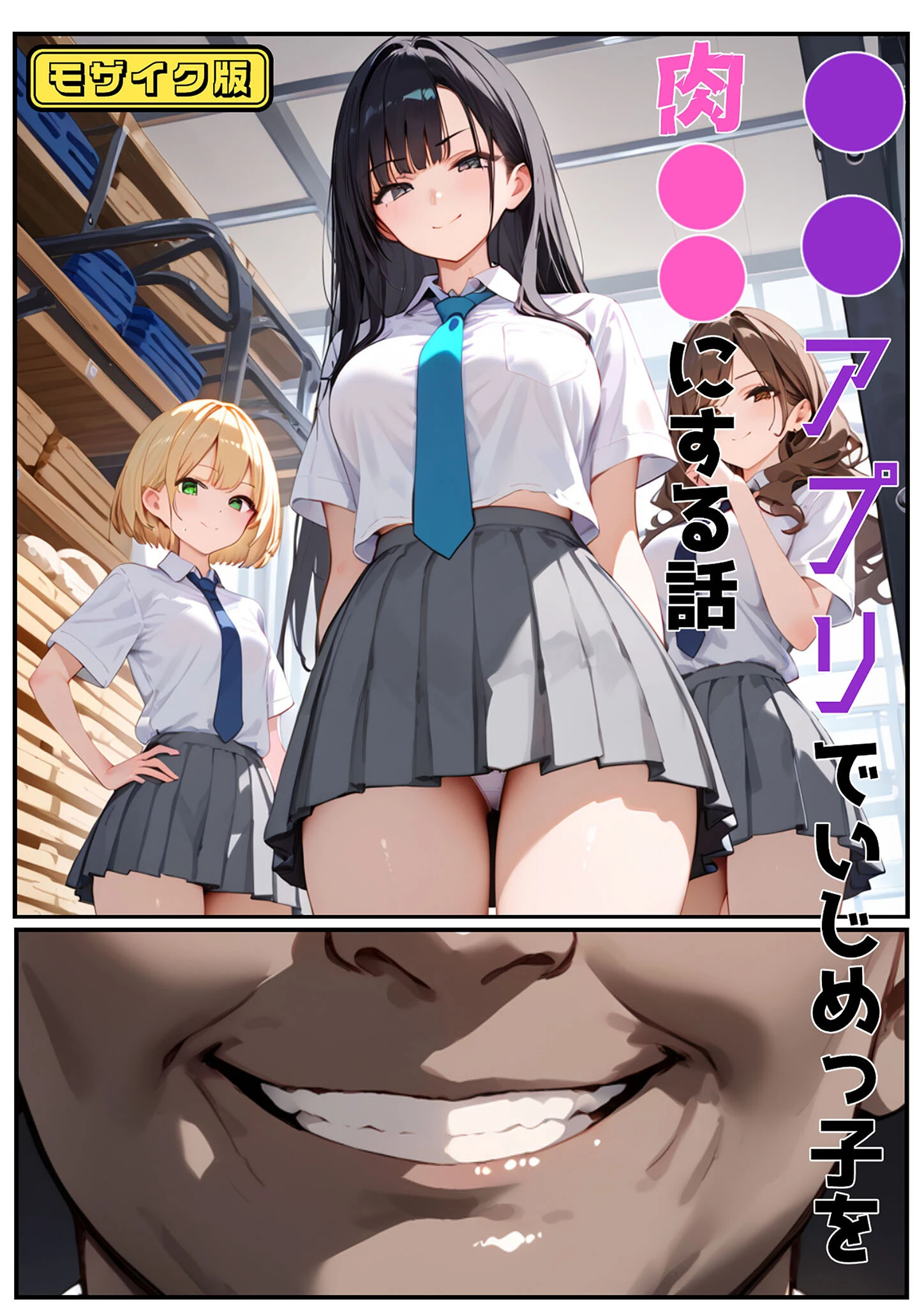 ●●アプリでいじめっ子を肉●●にする話 モザイク版 バベル太郎