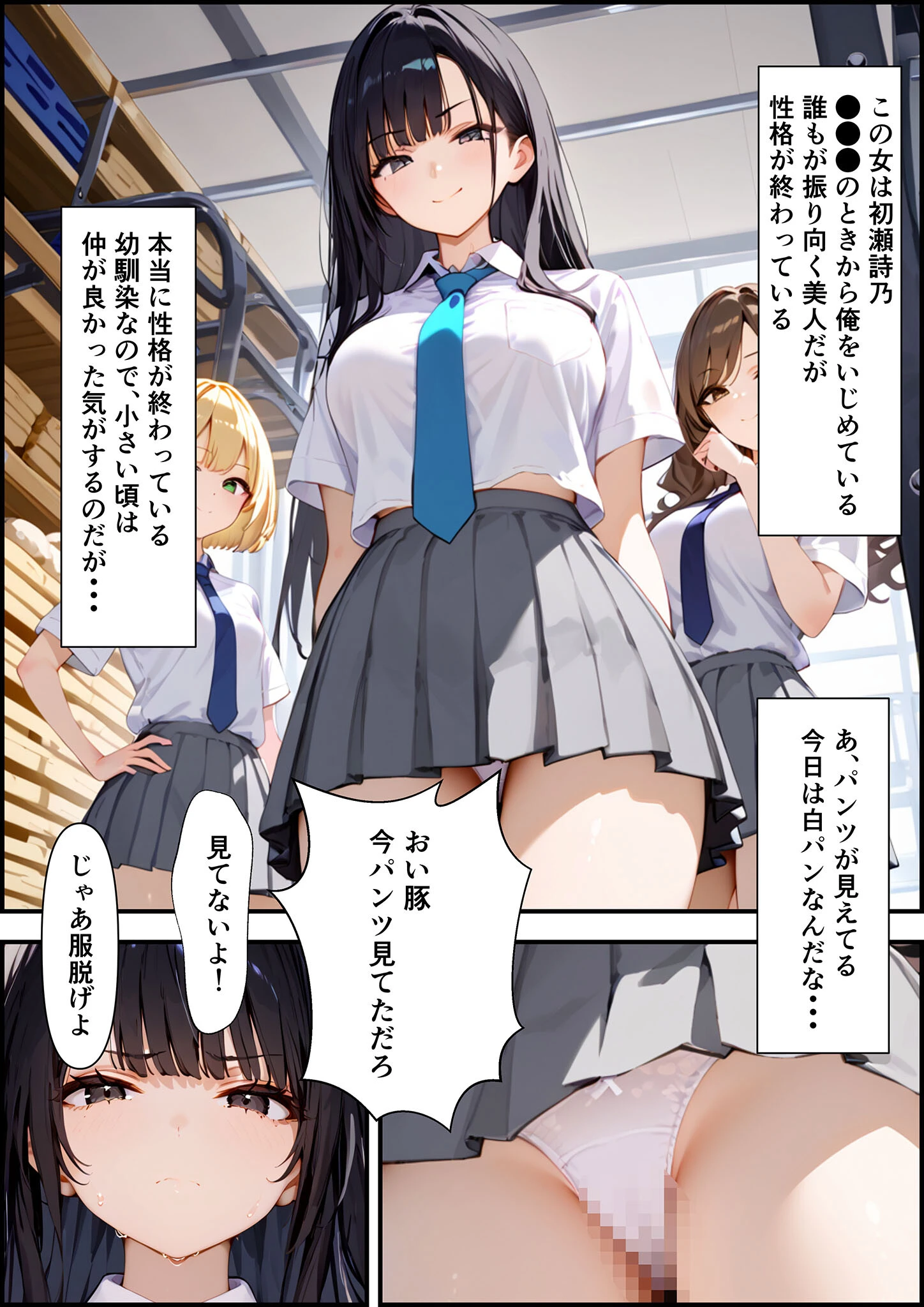 ●●アプリでいじめっ子を肉●●にする話 モザイク版 6ページ