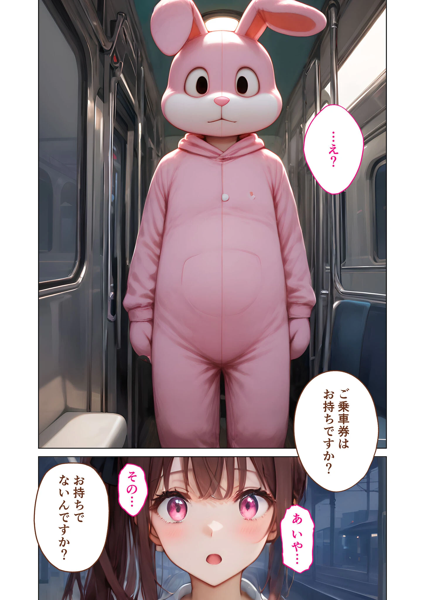 怪異に堕ちる姫 〜淫猥うさぎの夢電車〜 モザイク版 6ページ