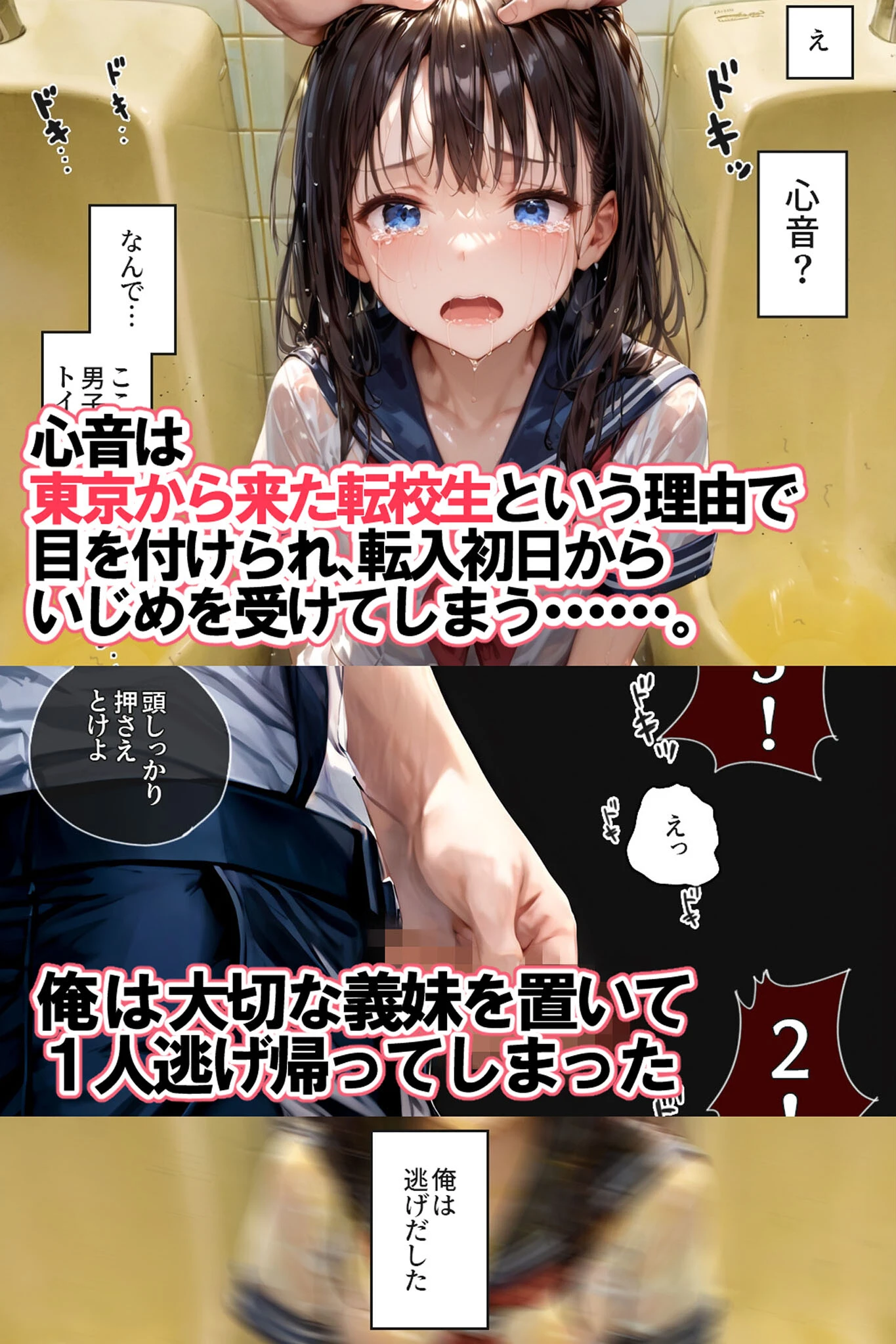 逃げてもいいんだよ 完全版 モザイク版 4ページ