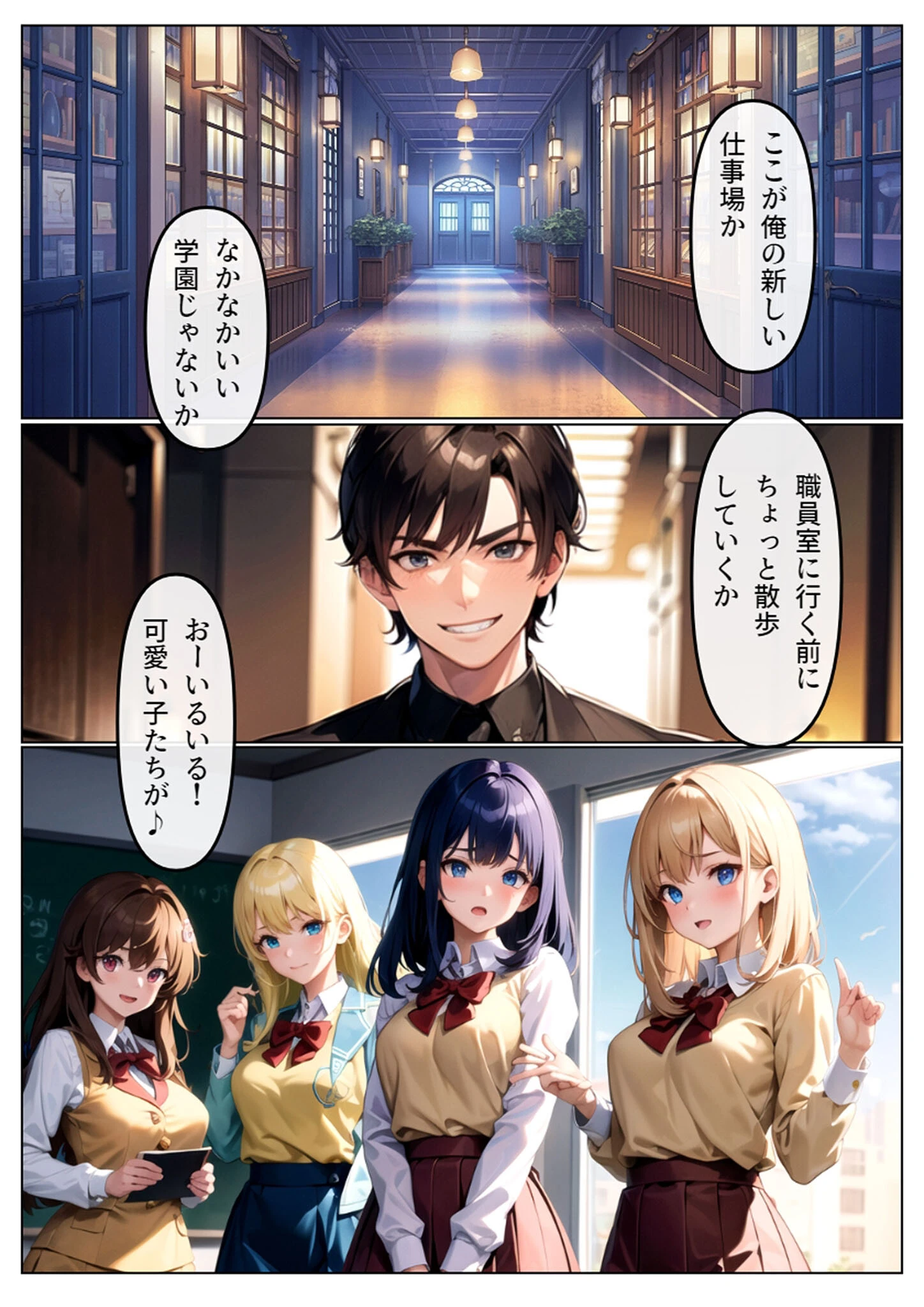 狙われた学園 清純な乙女が淫らに堕ちていく モザイク版 3ページ