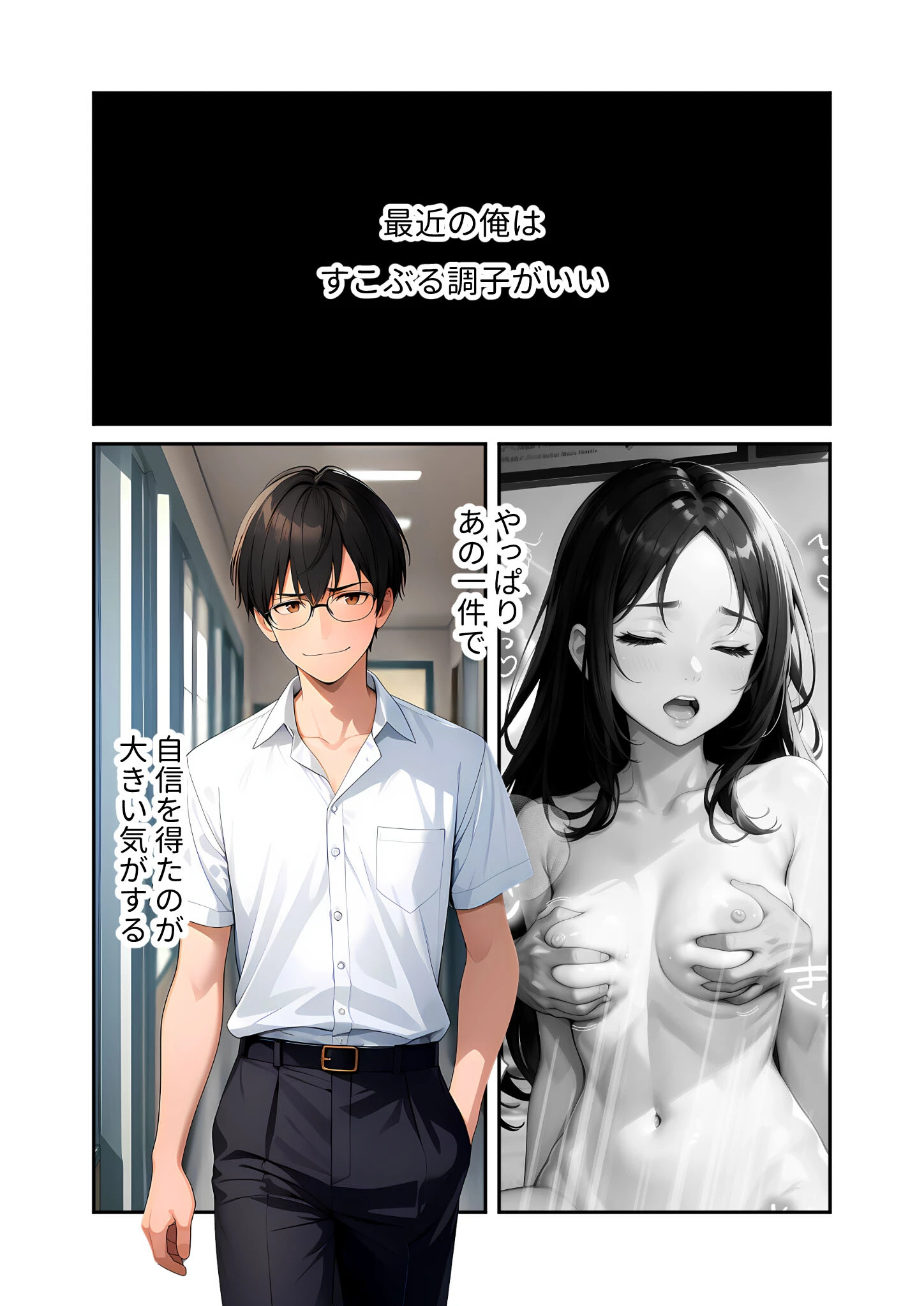 陰キャの僕、透視の力を手に入れる。第五話 〜小悪魔ギャルを快楽支配〜 モザイク版 3ページ