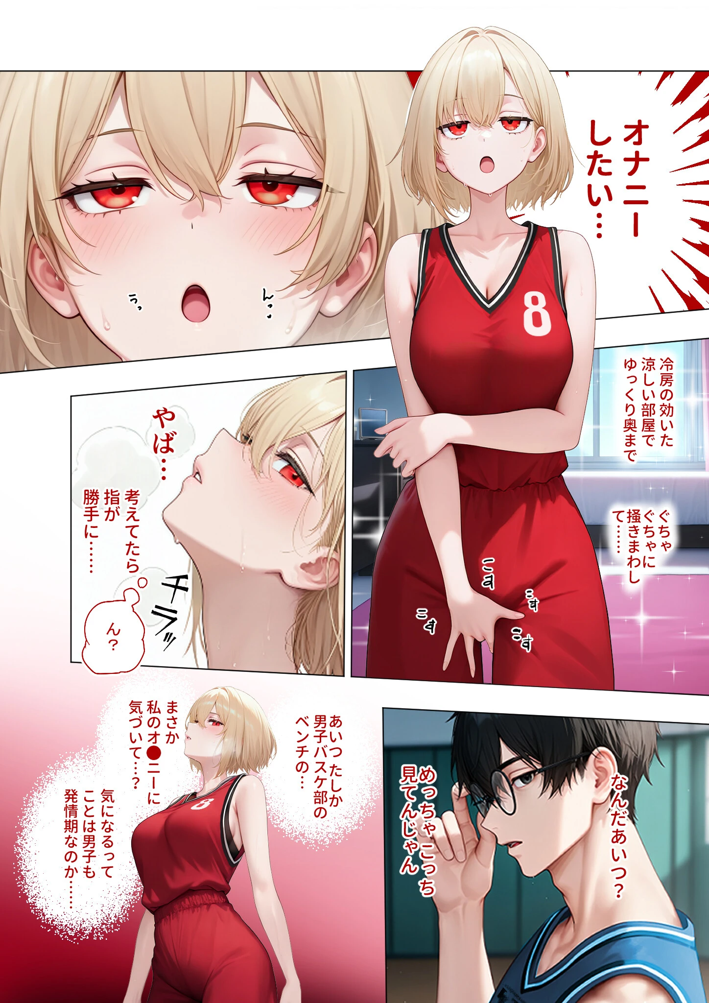 真夏のビッチな姉妹ハーレム 〜オ○ニー中毒ギャル達の家庭教師になった俺〜 第1話 モザイク版 4ページ