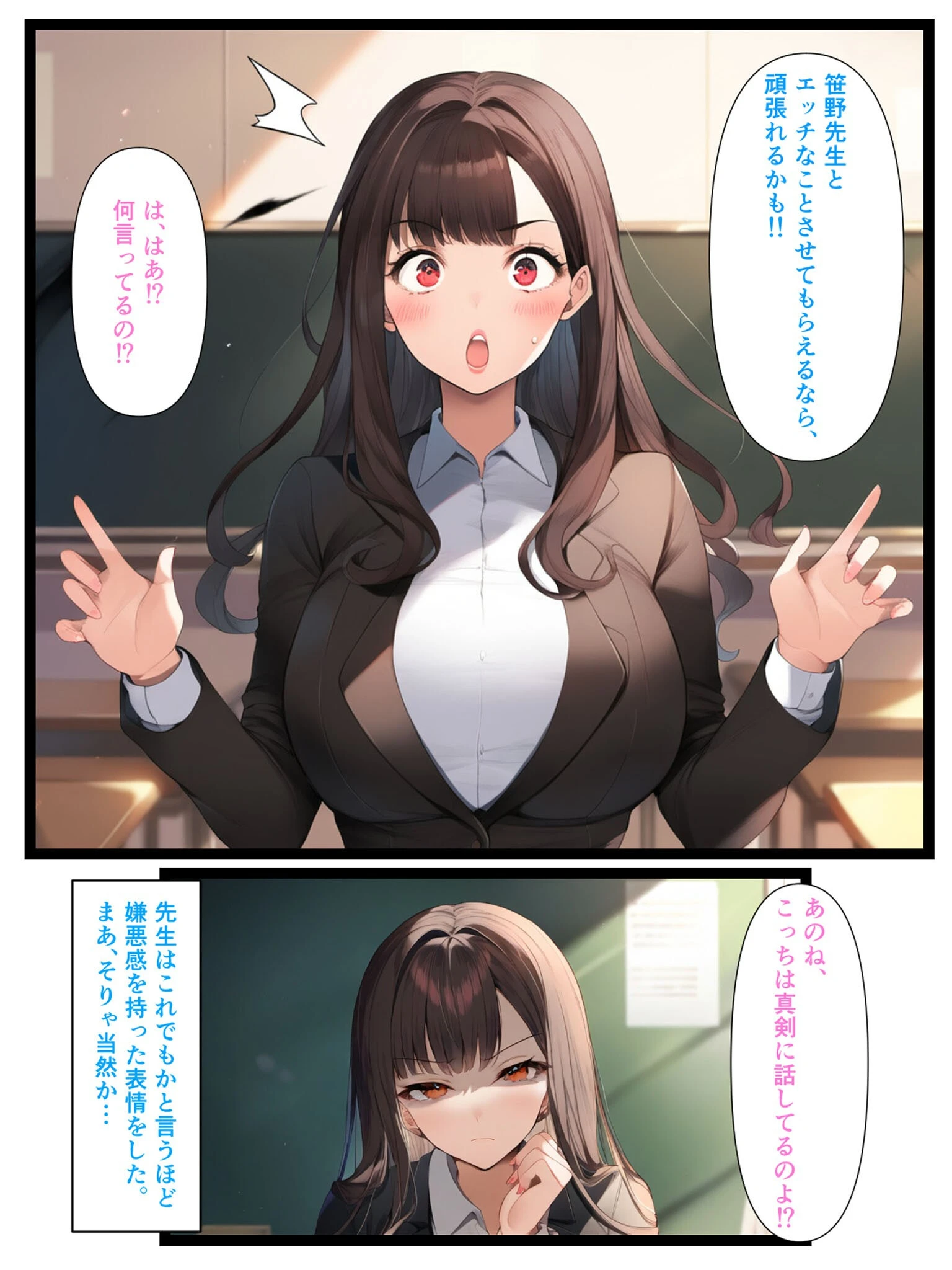 アラサー巨乳美人教師とご褒美らぶらぶえっちする話 モザイク版 5ページ