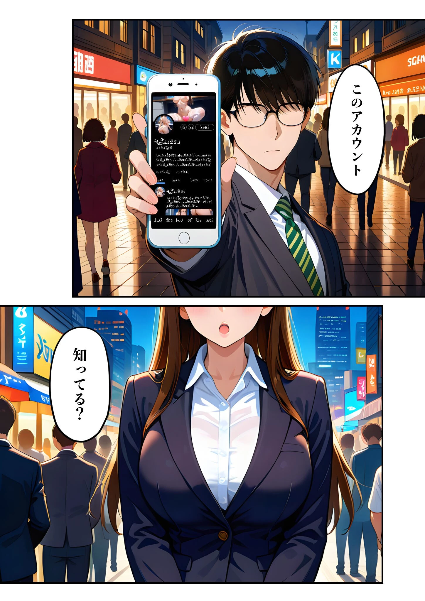 弊社の女神はエロ垢に乳首を載せている 第1話  〜これってまさか……遥さん！？〜 モザイク版 12ページ