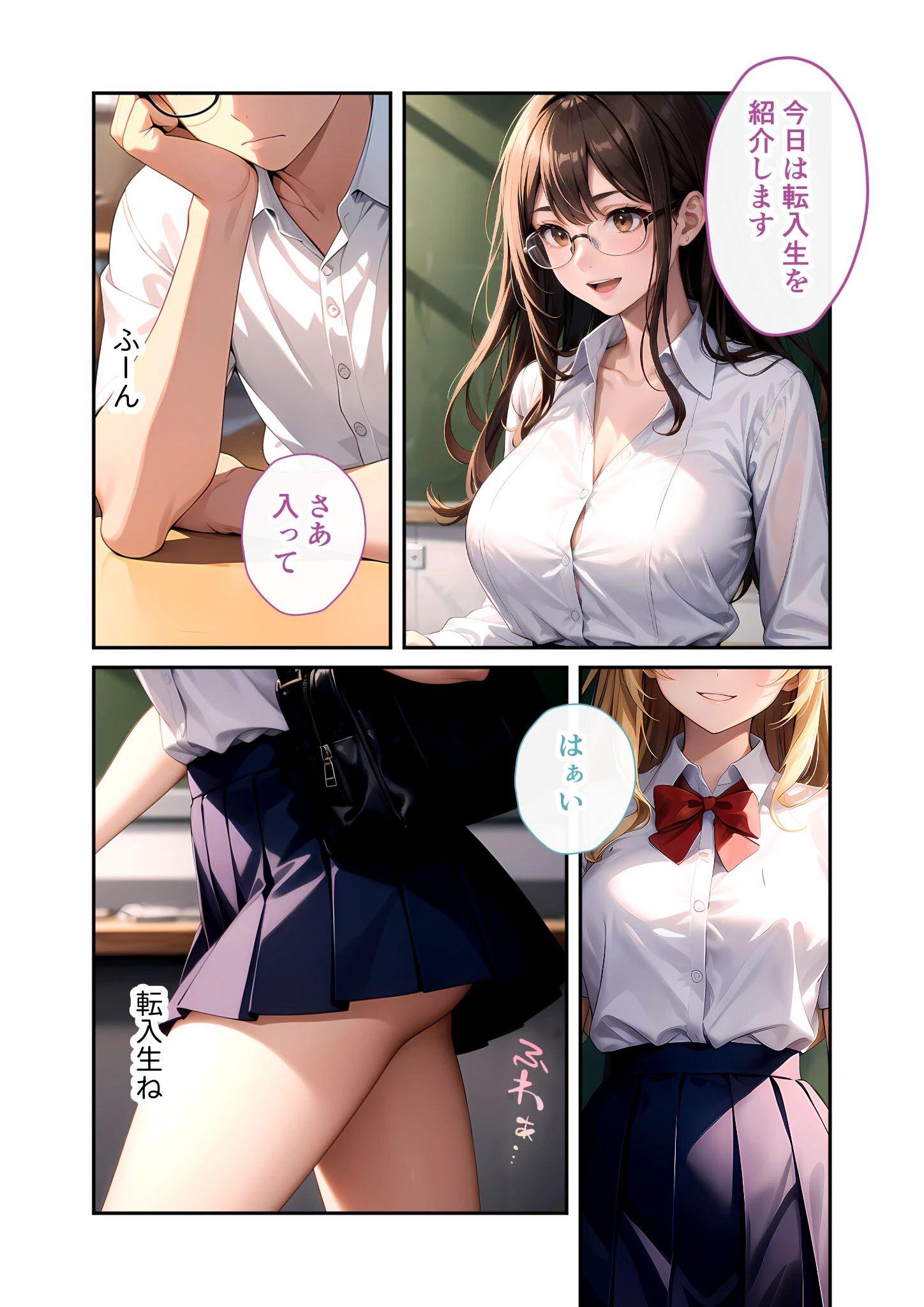 陰キャの僕、透視の力を手に入れる。第七話 〜ふわエロ転入生の不埒な誘惑〜 モザイク版 4ページ