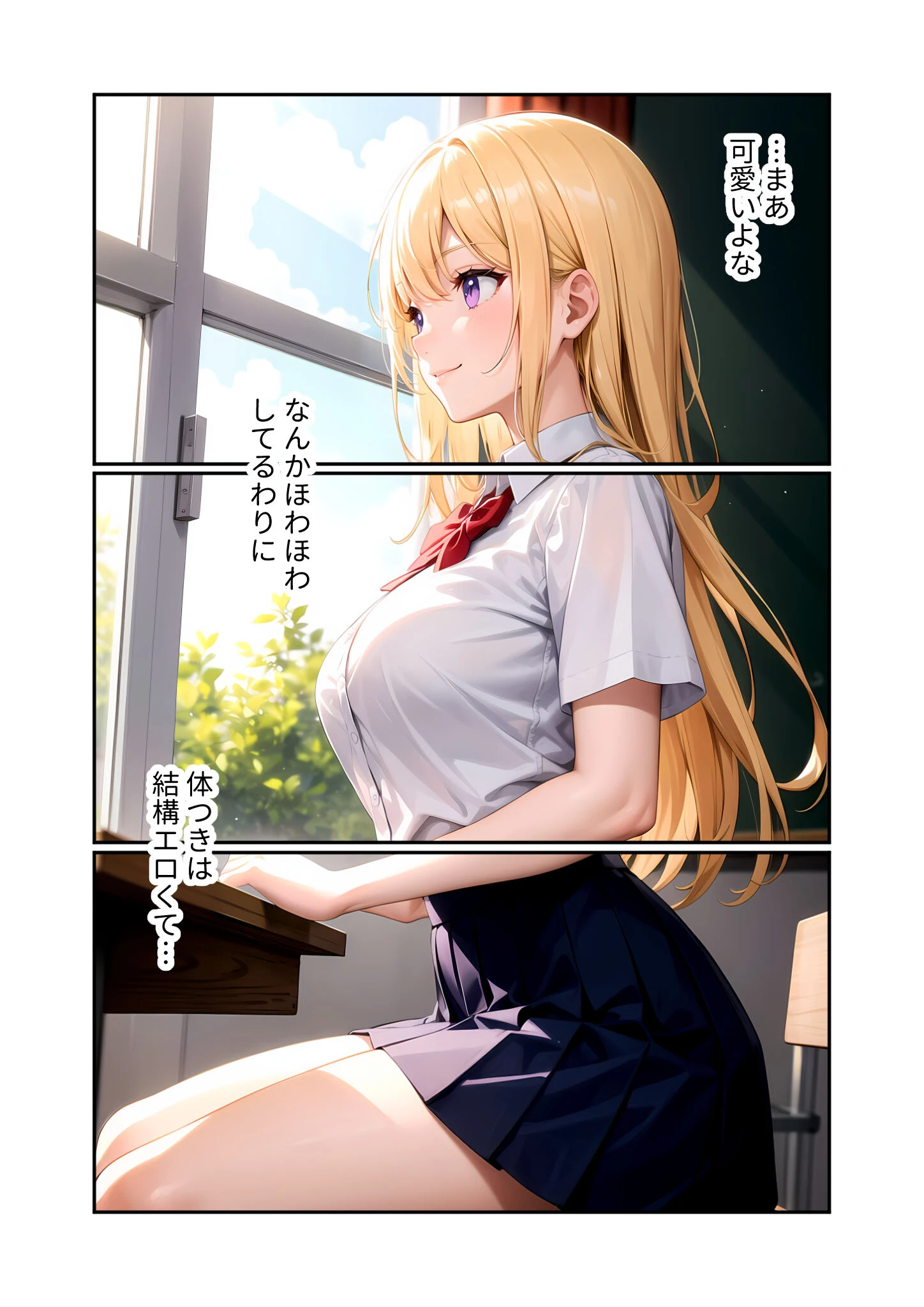 陰キャの僕、透視の力を手に入れる。第七話 〜ふわエロ転入生の不埒な誘惑〜 モザイク版 9ページ