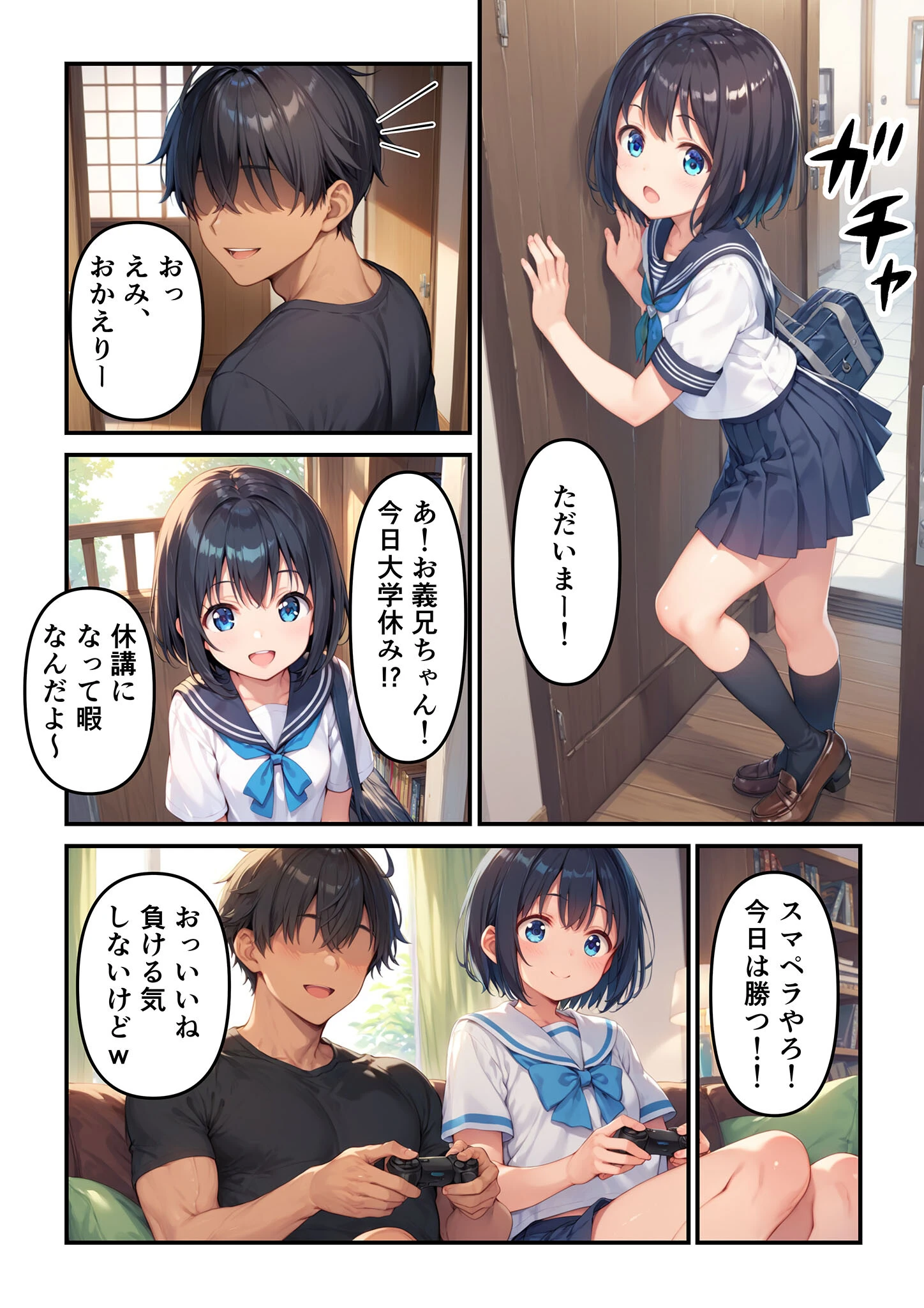 義妹は言いなり初体験〜純粋な義妹に中●し受け入れ性教育〜   モザイク版 3ページ