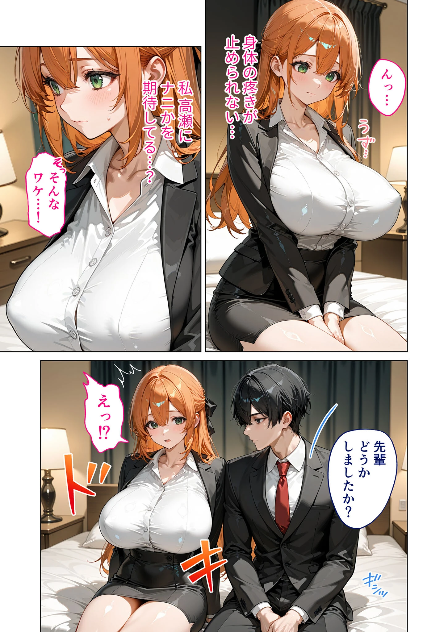 お二人様一室、メス堕ちにつき 〜後輩くんに身も心も堕ちる最終日〜モザイク版 5ページ