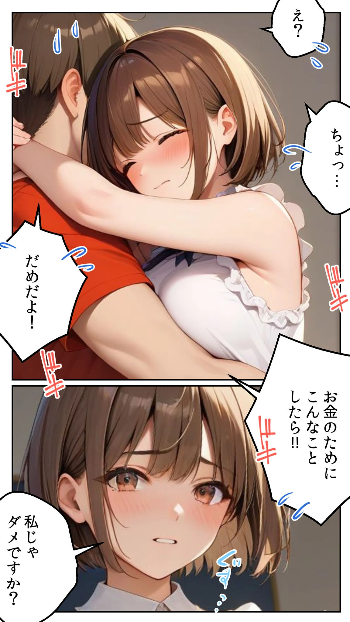 親友に千円かしたら、借金のカタに妹をさしだしてきた話【単話】前編 モザイク版 16ページ