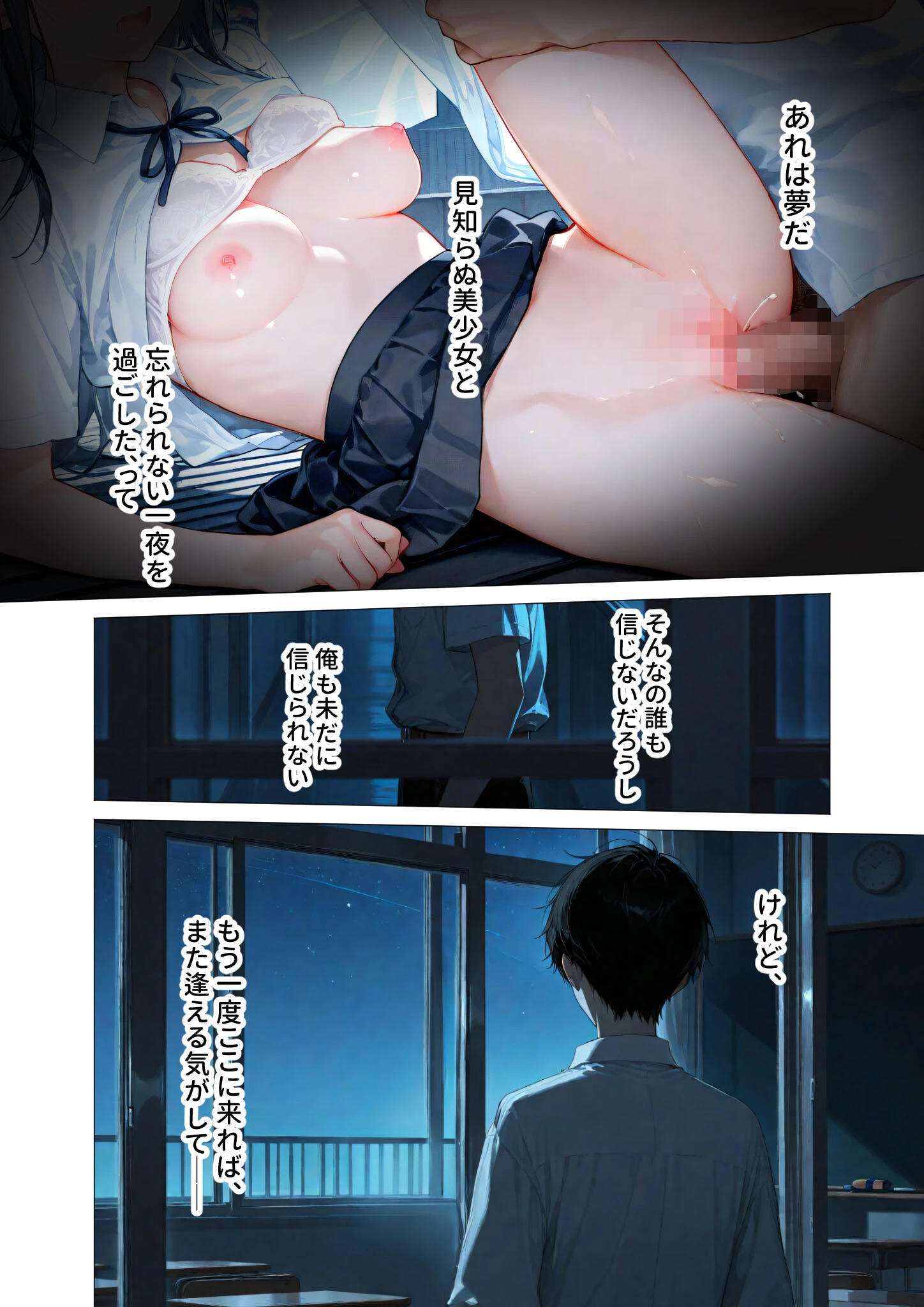 月の女神は僕だけに微笑む 第2話 〜星降る夜に描くふたりだけの星図〜 モザイク版 4ページ