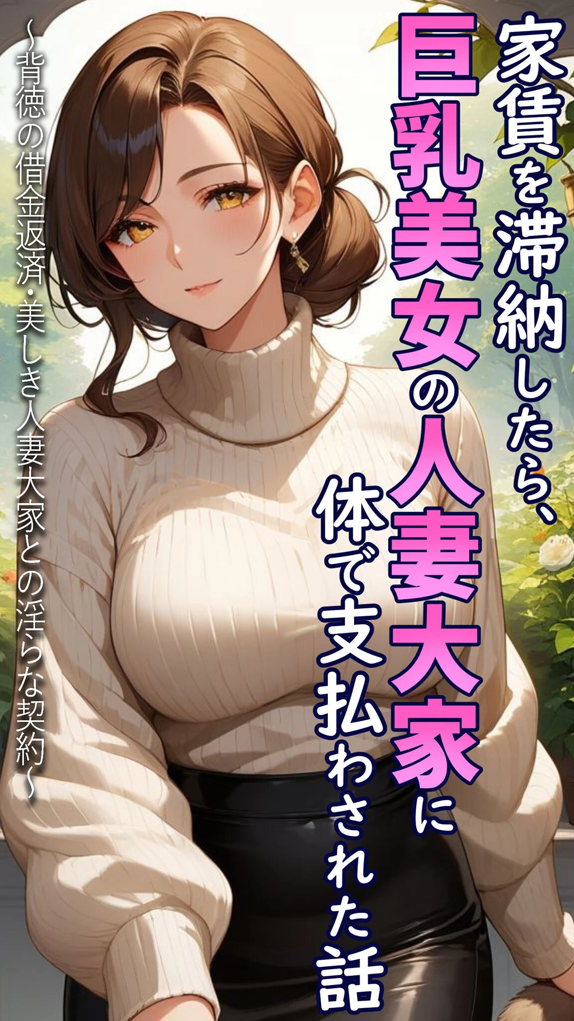 家賃を滞納したら、巨乳美女の人妻大家に体で支払わされた話 〜背徳の借金返済・美しき人妻大家との淫らな契約〜【単話】 モザイク版（単話） 3ページ