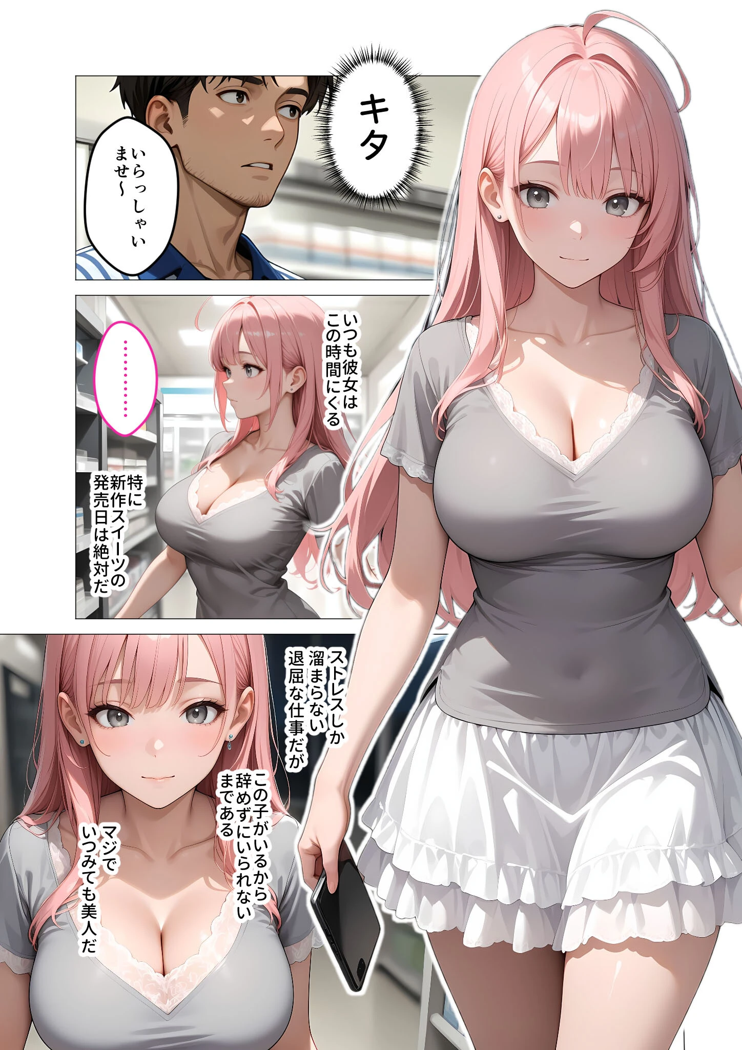 お客様はおっぱいです。 （1） 〜愛欲MAX！現役JDえんじぇるに甘え堕ち〜モザイク版 5ページ