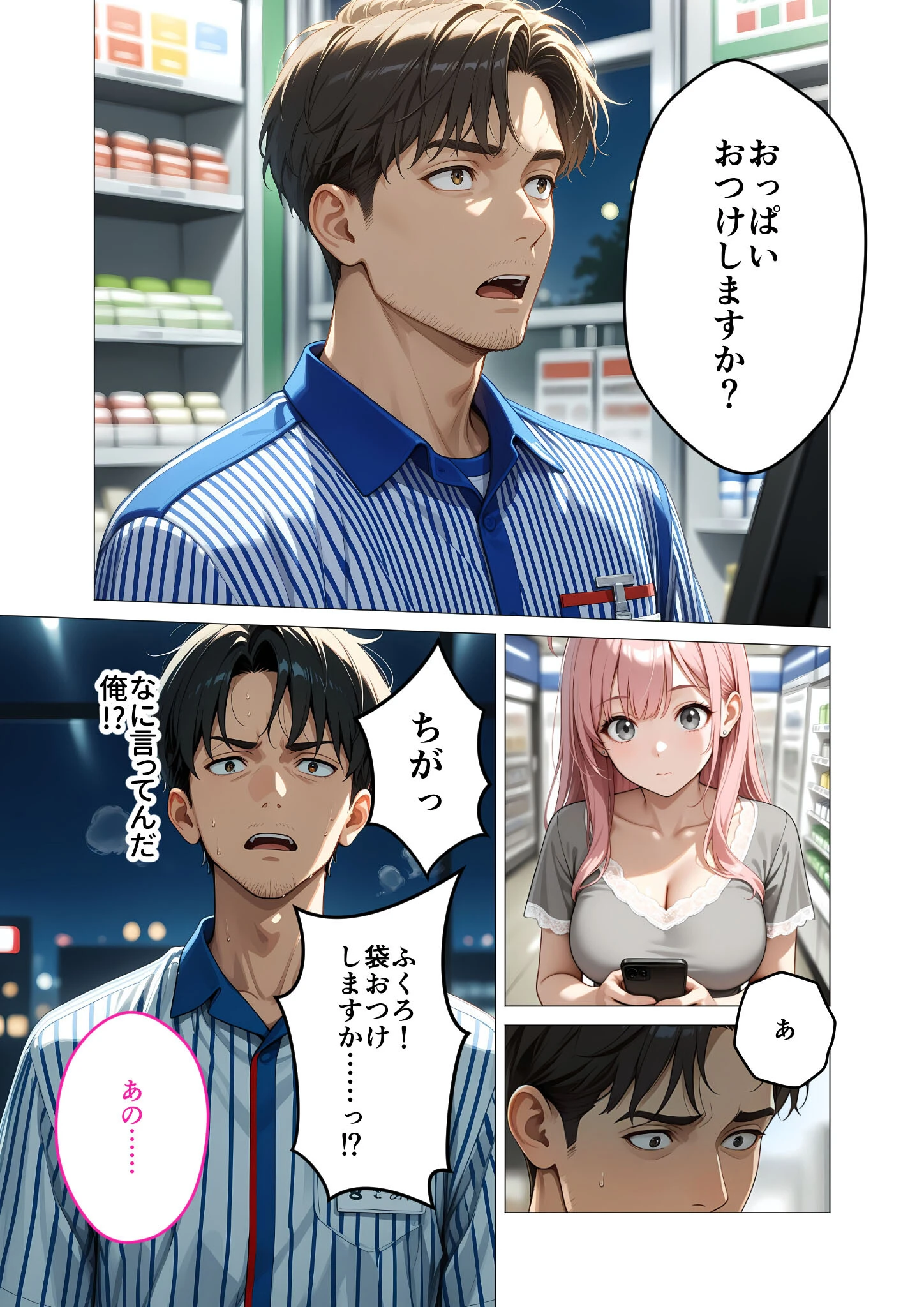 お客様はおっぱいです。 （1） 〜愛欲MAX！現役JDえんじぇるに甘え堕ち〜モザイク版 8ページ