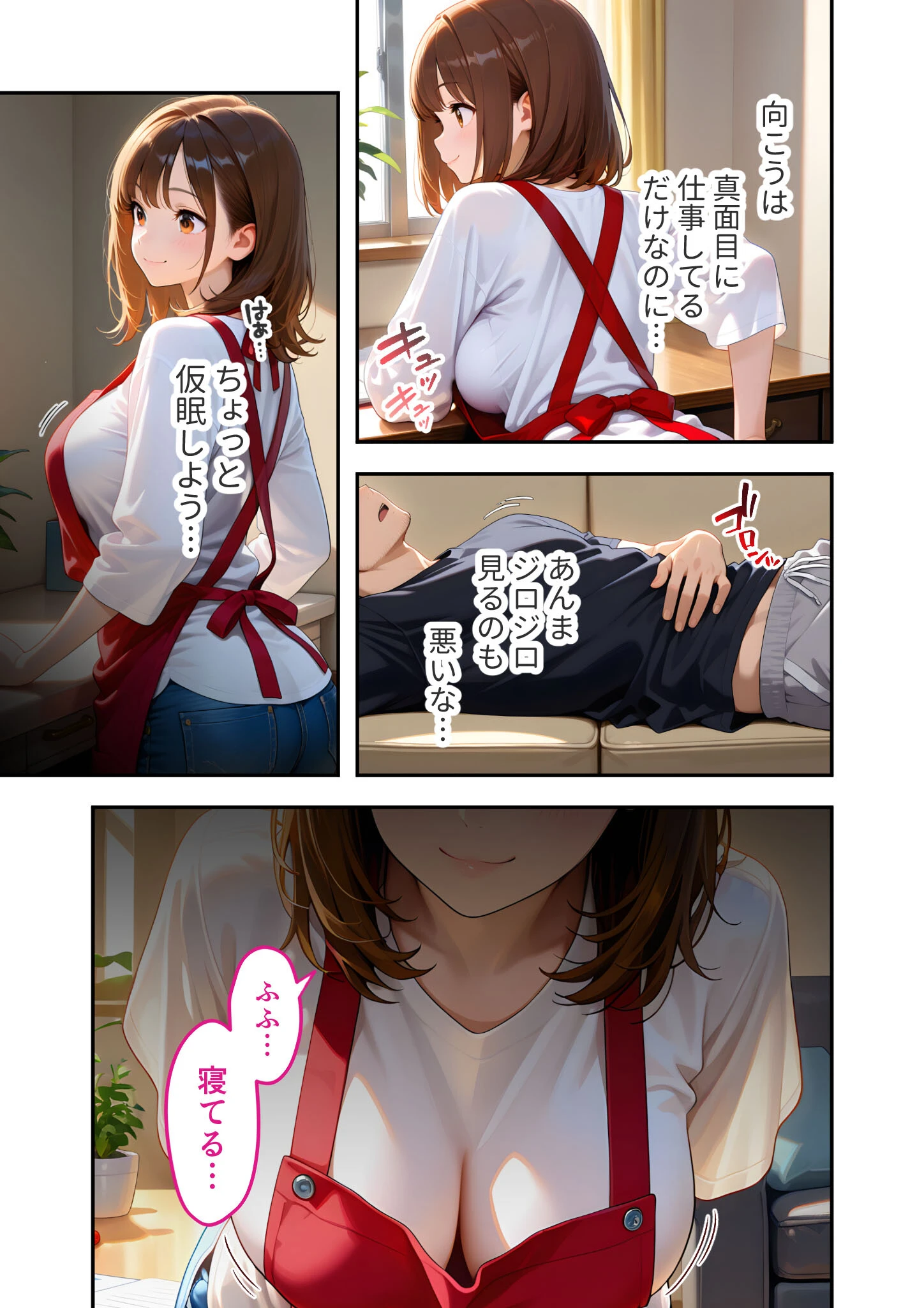 家性婦の成瀬さんは竿のお掃除までしてくれる 〜爆乳・爆尻持ちのド変態お姉さん〜 モザイク版 9ページ