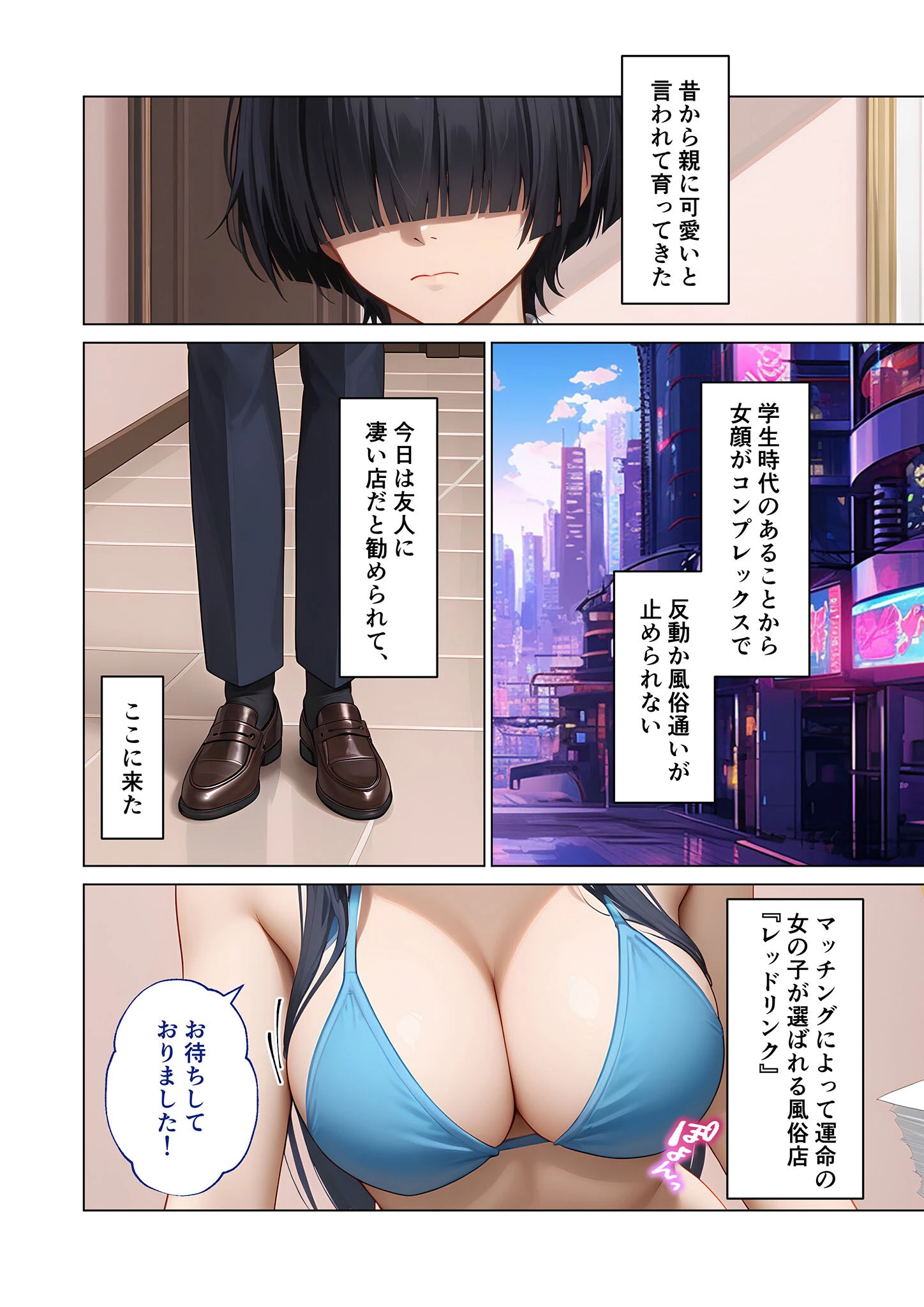 マッチング型純愛風俗店「レッドリンク」 第5話 〜元ヤンでも純愛できますか？〜 モザイク版 4ページ