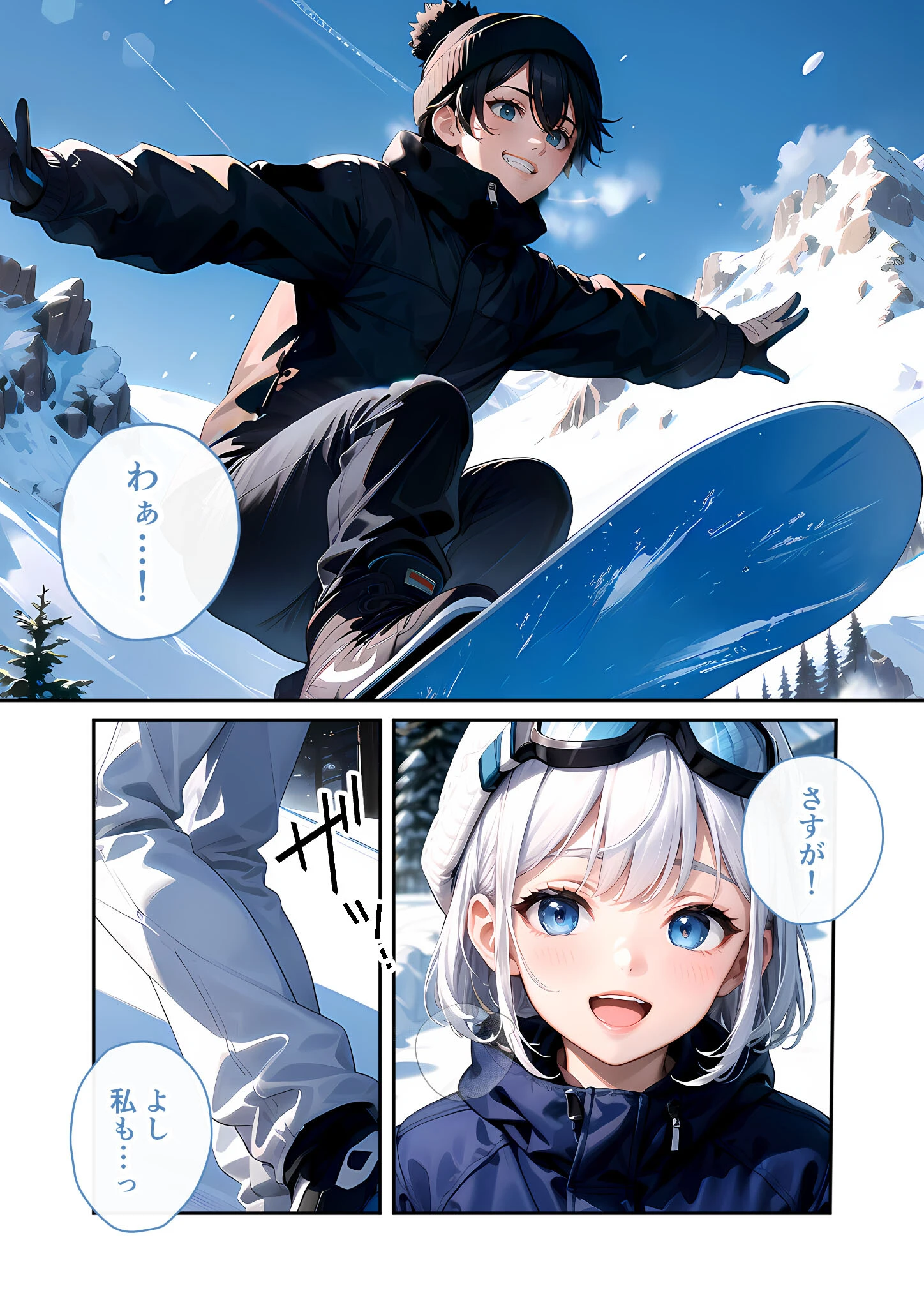 いちゃLOVE純情ベッドルーム 〜スノボデート、甘いひとときに溶ける両片想い〜 モザイク版 5ページ