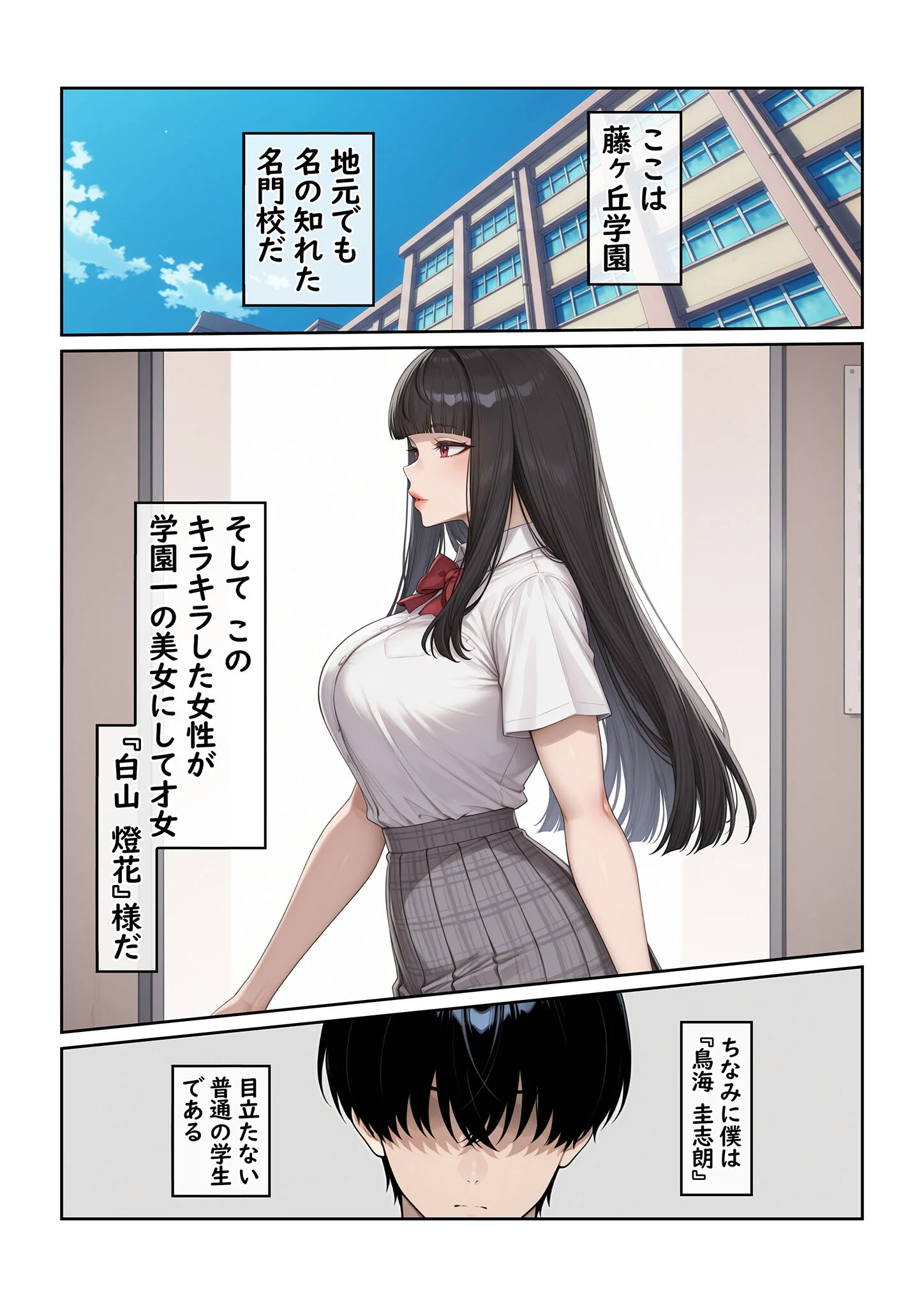 地味な執事の僕が学園一の美女とイチャラブ種付け性活 モザイク版 3ページ