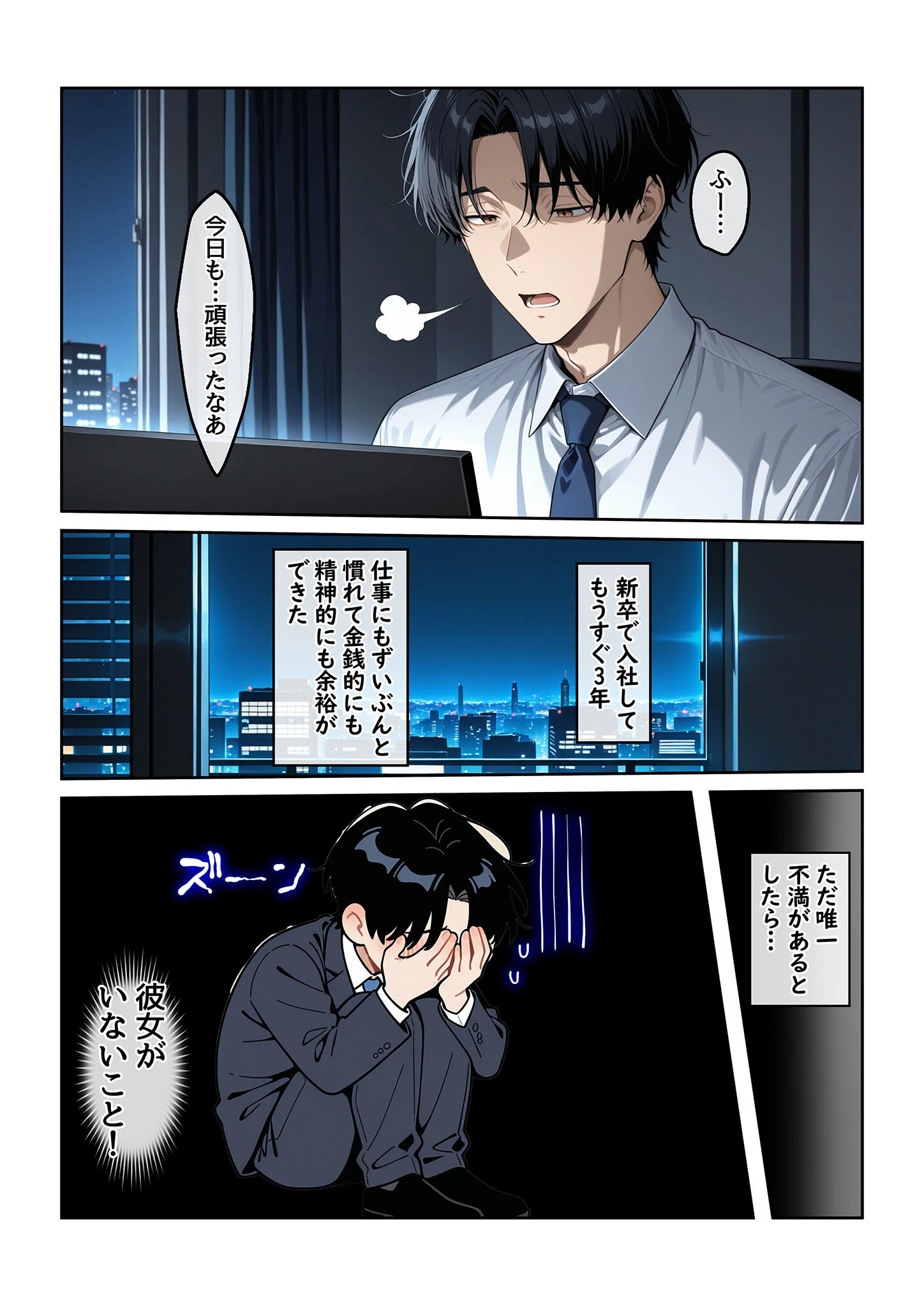 指名したソープ嬢がまさかの女上司だった件1 モザイク版 2ページ