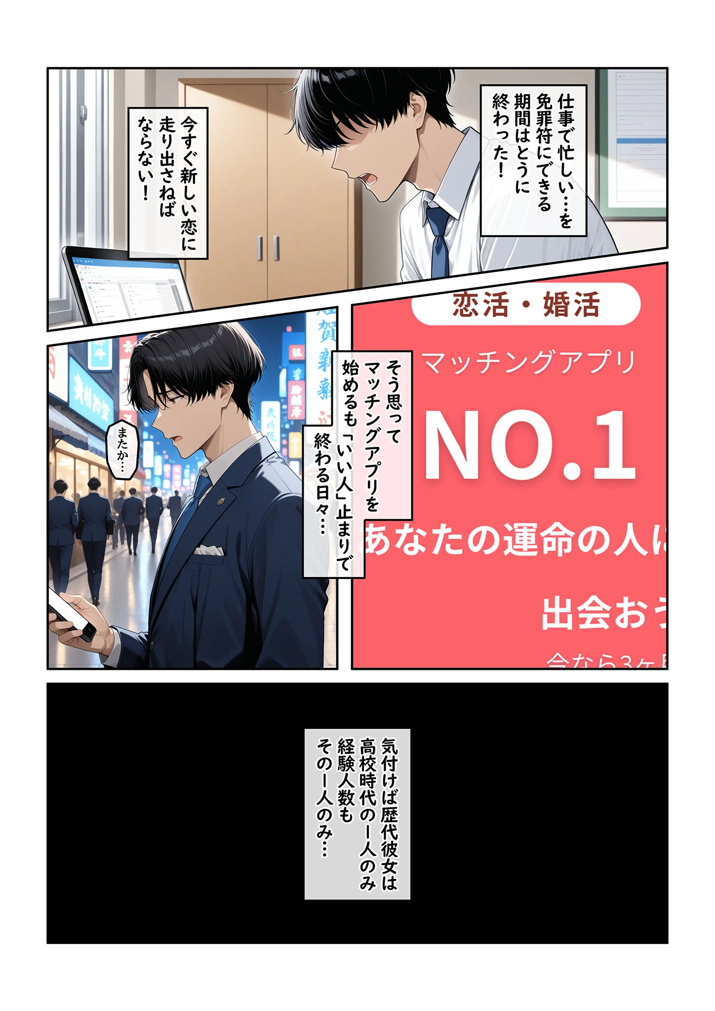 指名したソープ嬢がまさかの女上司だった件1 モザイク版 3ページ