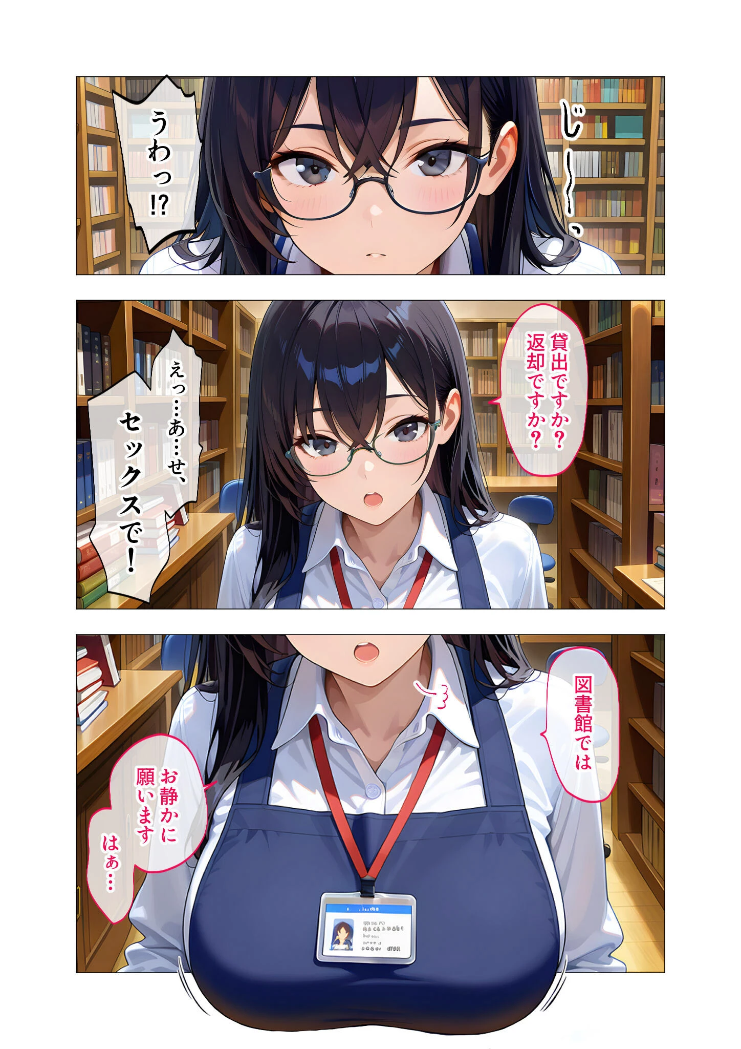 当店限定！セックス￥0サービス 〜ダウナー司書さんの事務的えっち〜 モザイク版 6ページ