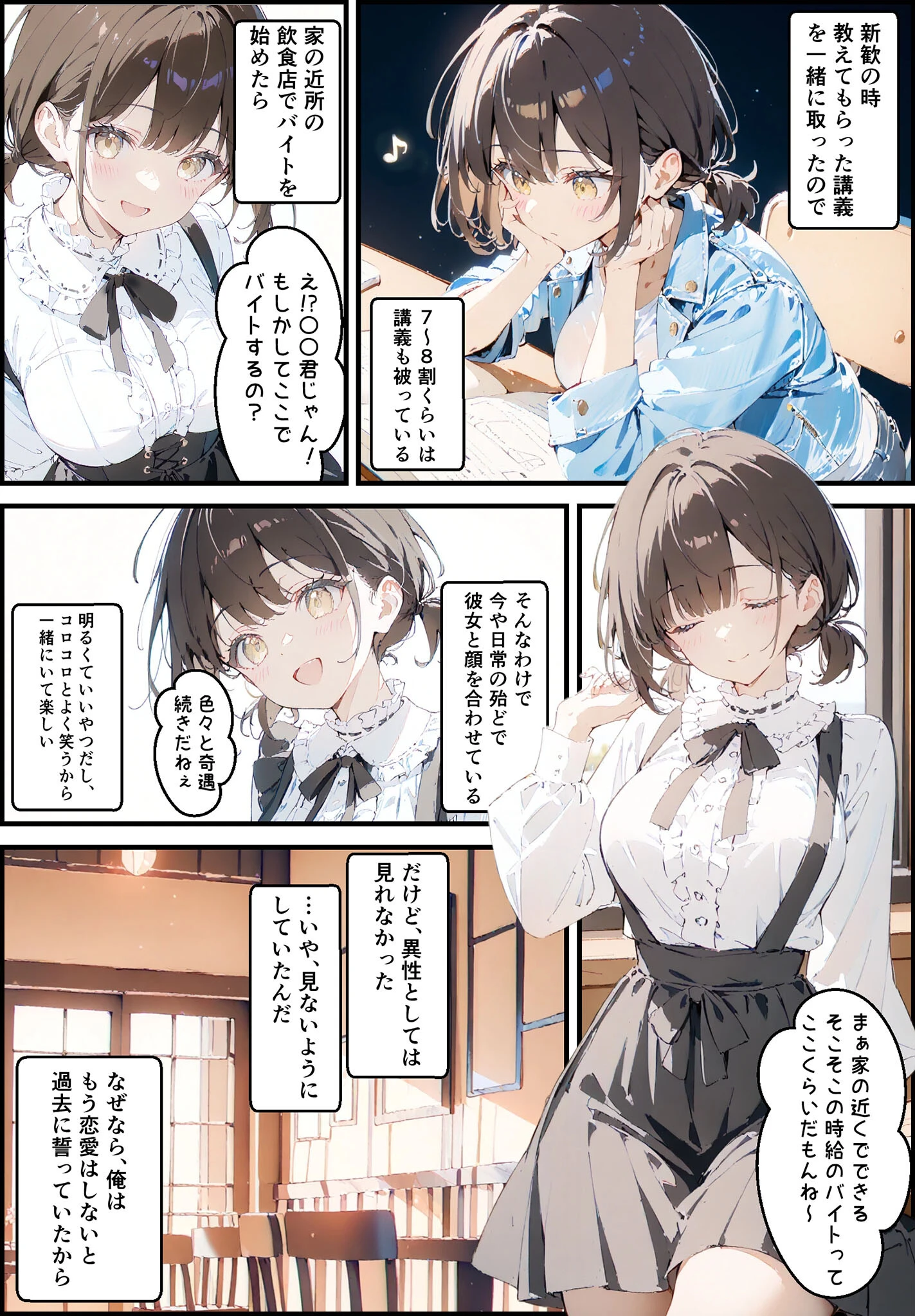 隣に住んでる大学の同期と甘々初えっち モザイク版 5ページ