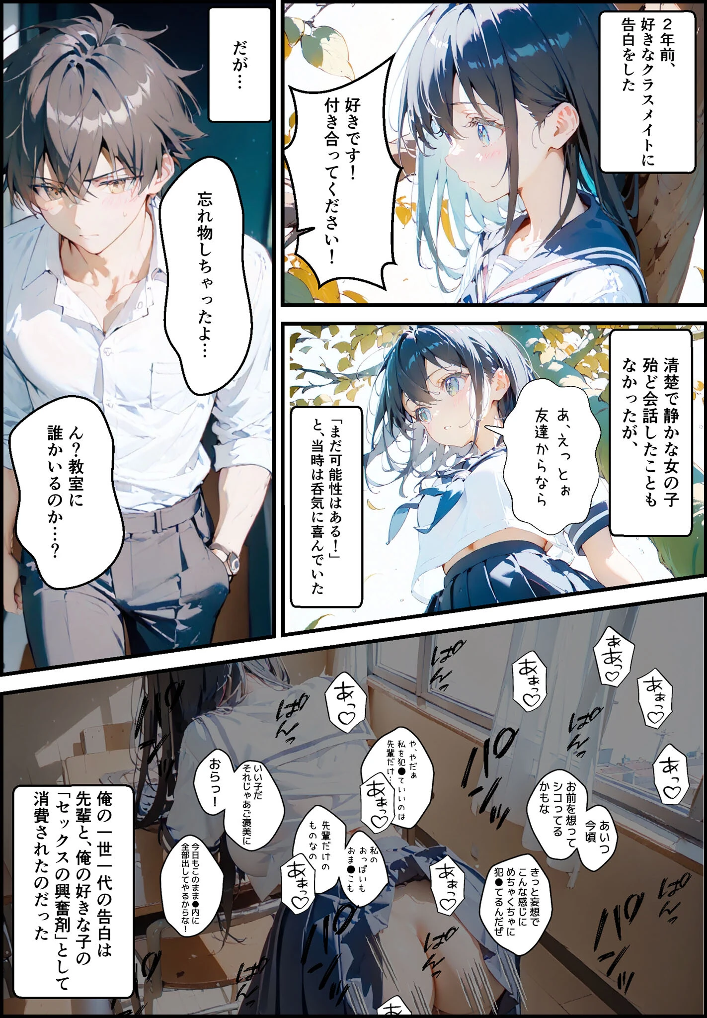 隣に住んでる大学の同期と甘々初えっち モザイク版 6ページ