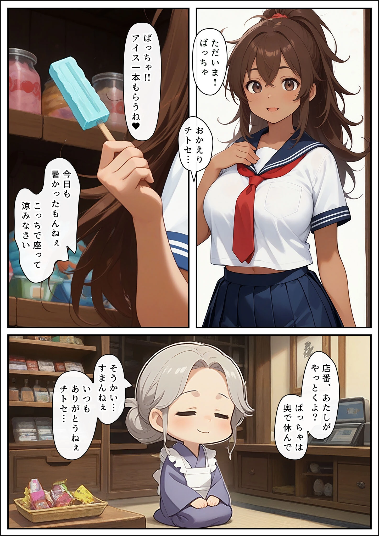 ゲーミングお姉ちゃん【褐色巨乳ギャル姉と格ゲー勝負で精通ボーイ！コマンドミスでティウンティウン！】 モザイク版 4ページ