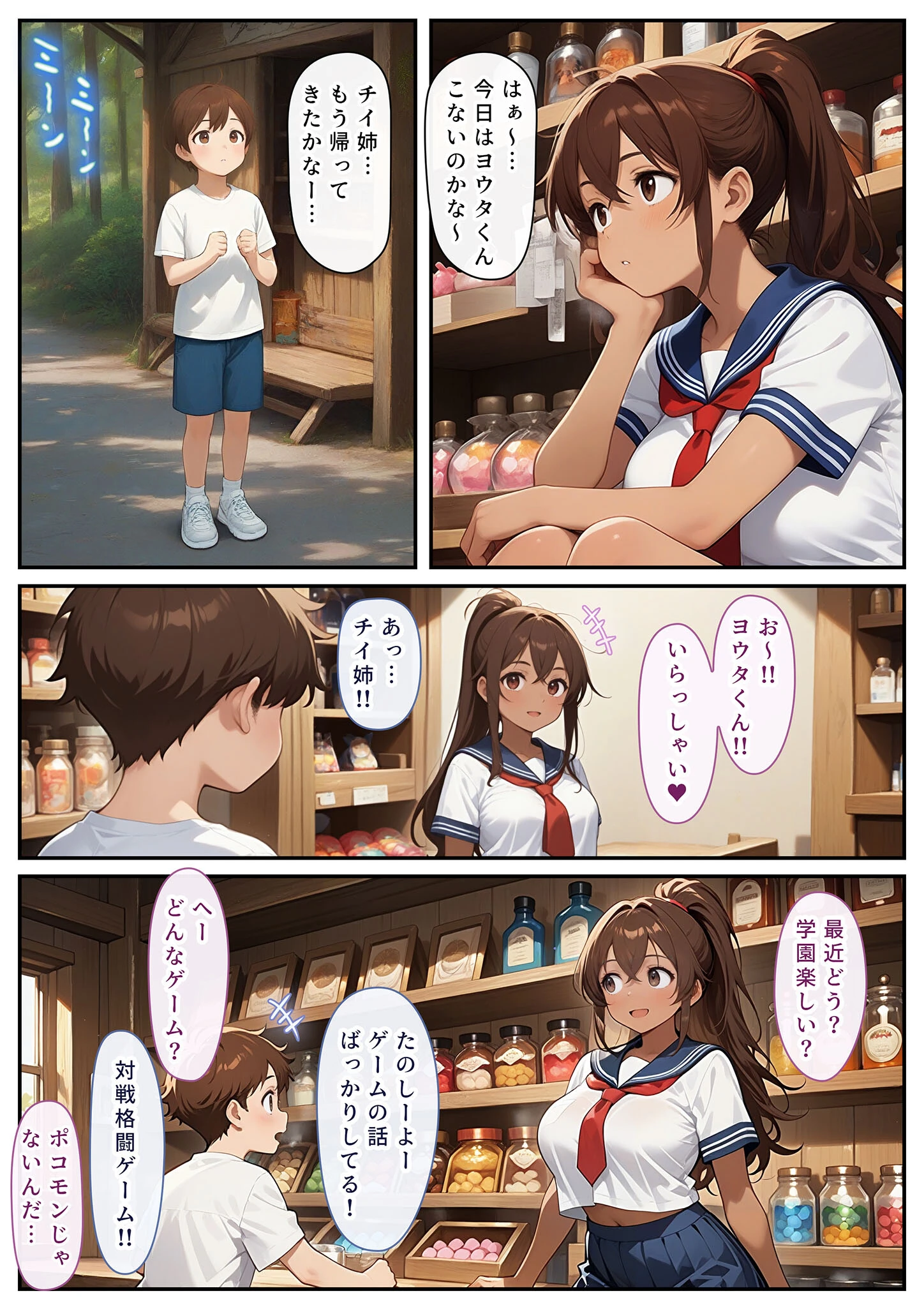 ゲーミングお姉ちゃん【褐色巨乳ギャル姉と格ゲー勝負で精通ボーイ！コマンドミスでティウンティウン！】 モザイク版 5ページ