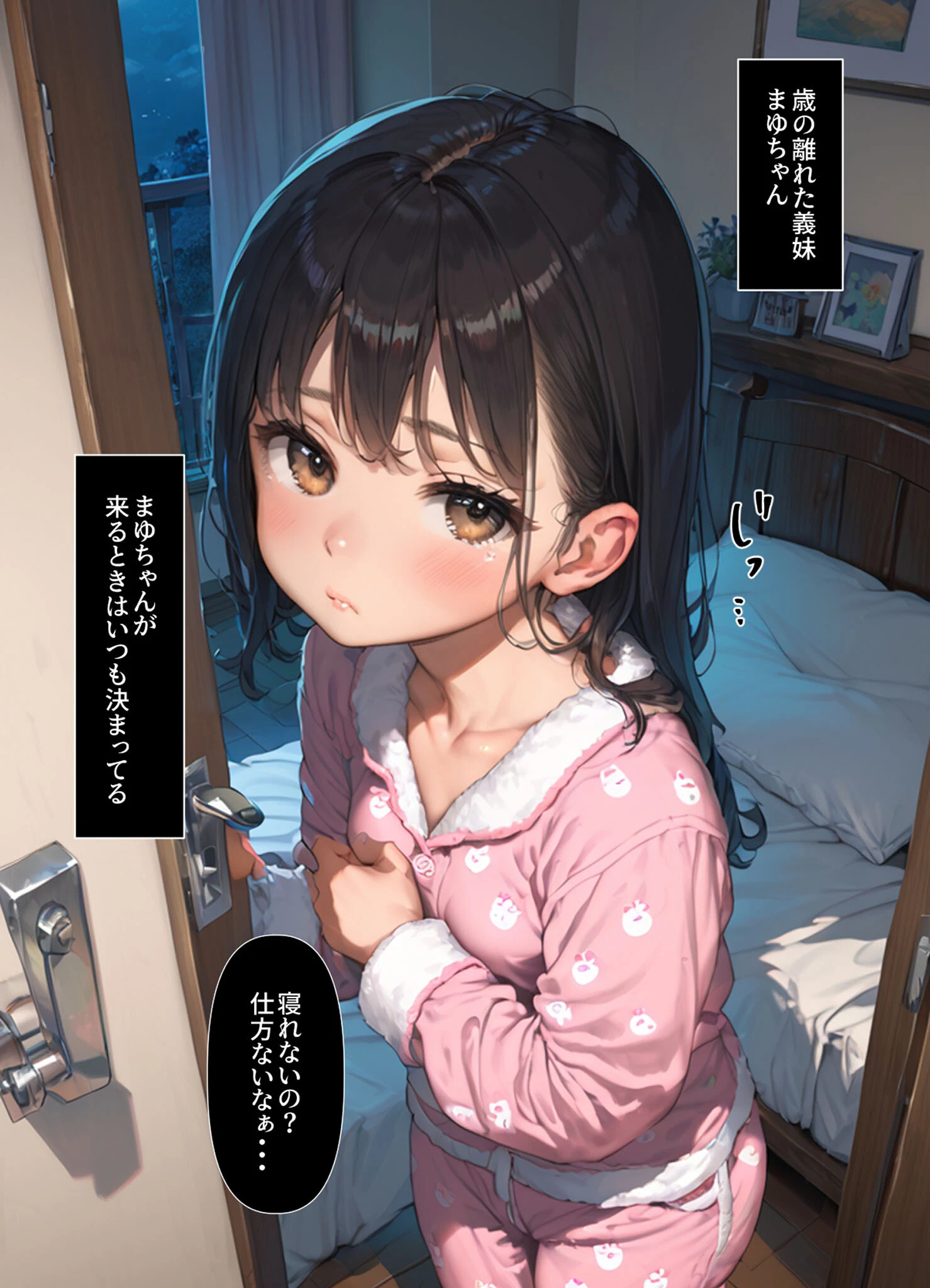 おやすみ、まゆちゃん モザイク版 4ページ