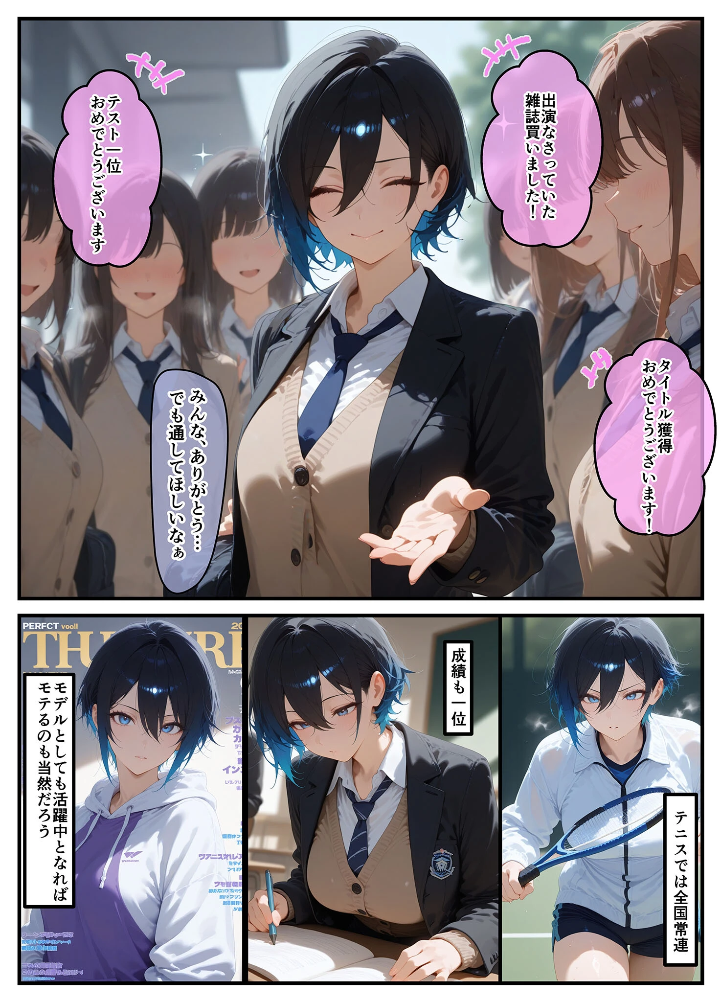 女学園の王子様♀の百合ハーレムの竿係になった モザイク版 6ページ