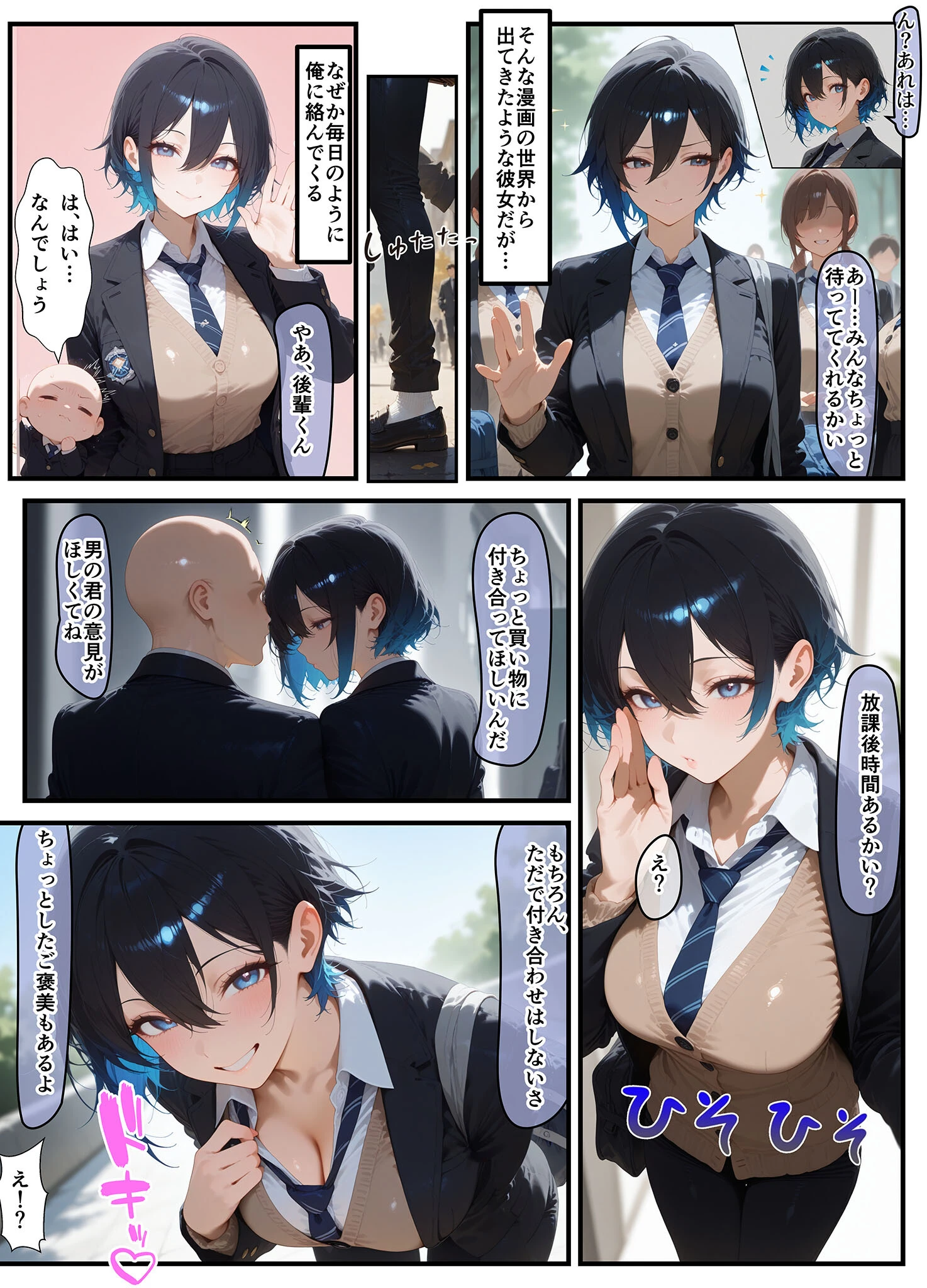 女学園の王子様♀の百合ハーレムの竿係になった モザイク版 7ページ