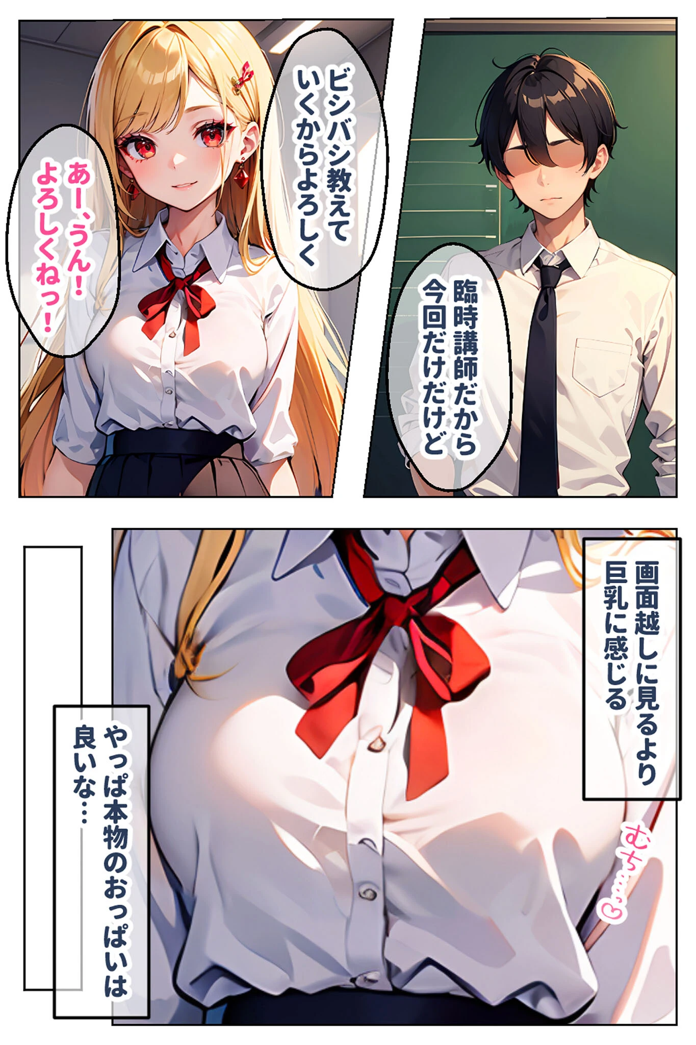 【全2作収録】見た目ギャル、中身清楚が堕ちるまで1＆2 〜金髪オトメの淫行記録〜 モザイク版 8ページ