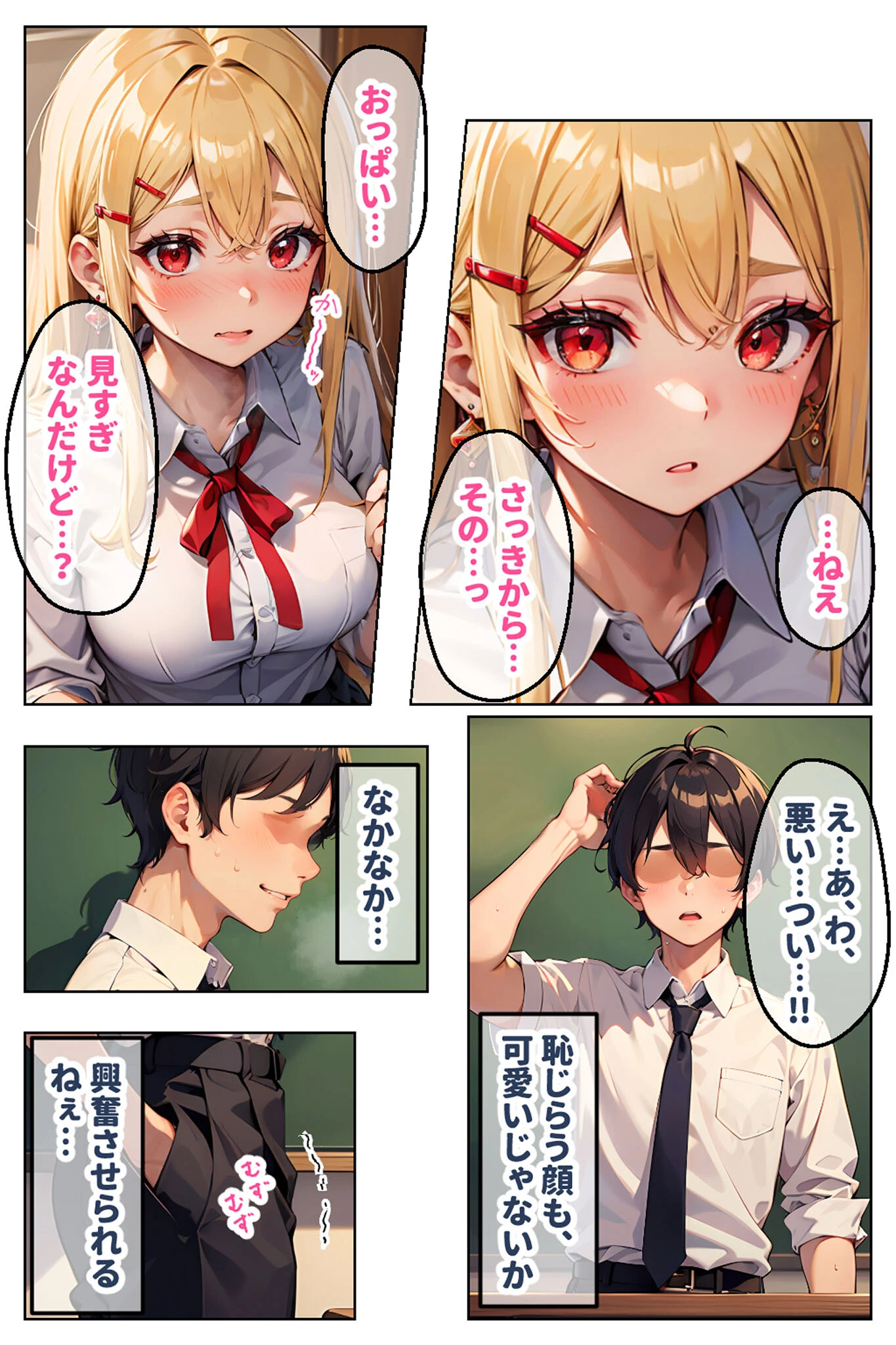 【全2作収録】見た目ギャル、中身清楚が堕ちるまで1＆2 〜金髪オトメの淫行記録〜 モザイク版 10ページ