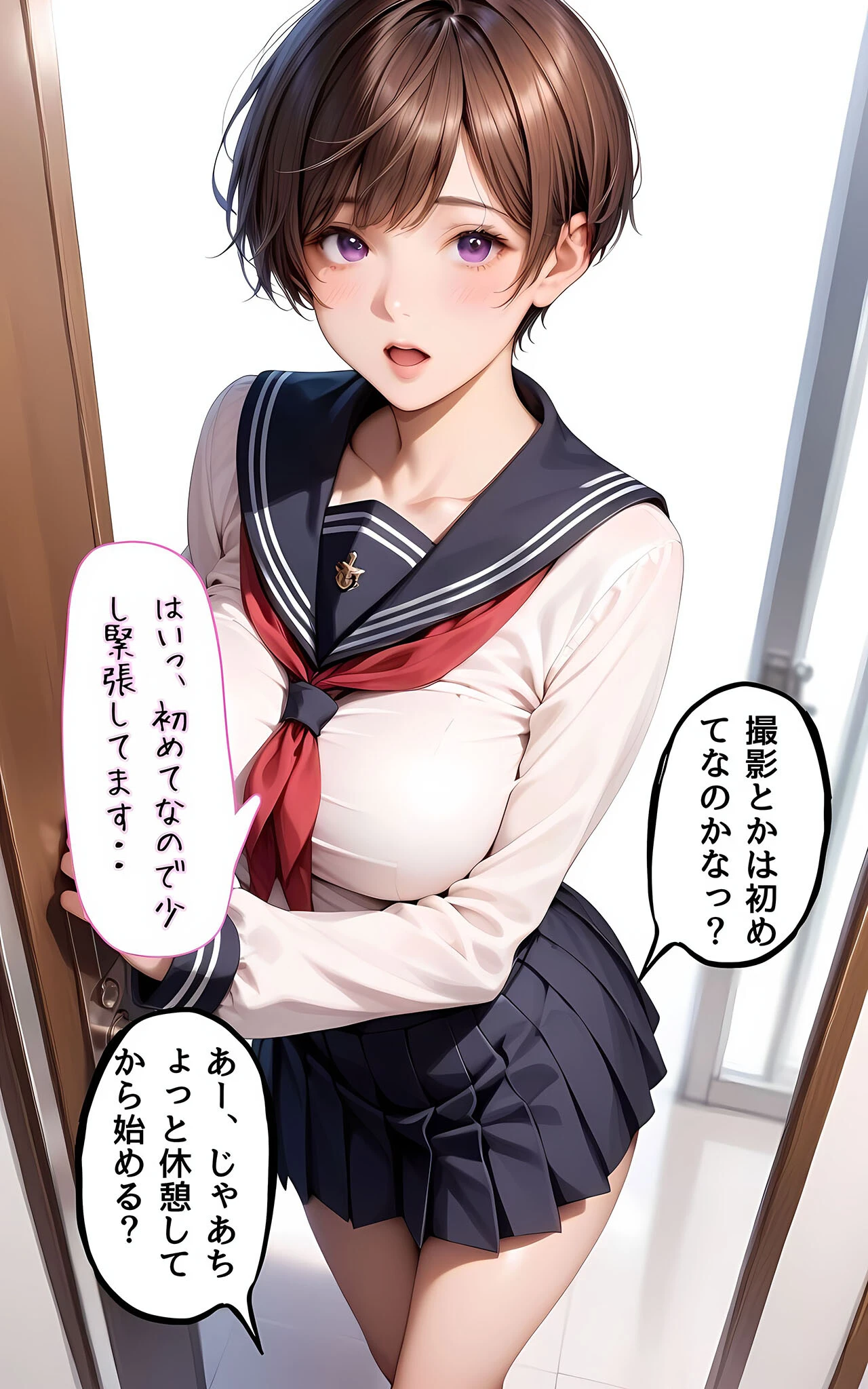 ぱんちら撮影会のはずが、いつのまにかおじさんち〇ぽに沼る話2 モザイク版 7ページ