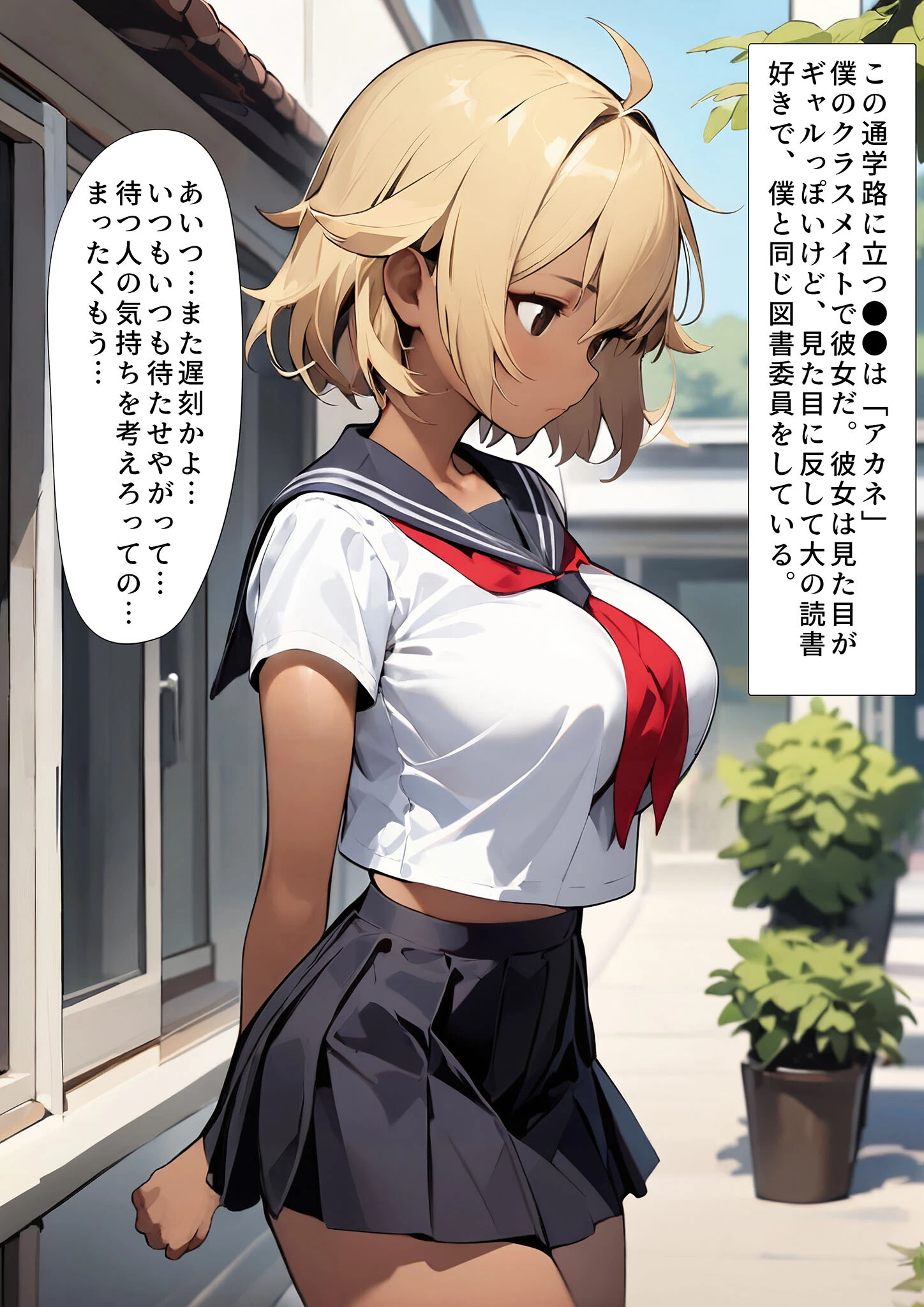巨乳めちゃくちゃもませてくれる図書委員のギャル モザイク版 3ページ