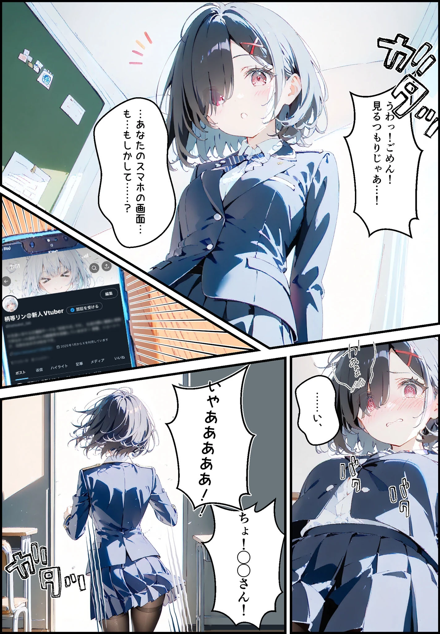 実は推しのVtuberだった地味なクラスメイトと甘々初えっち モザイク版 6ページ