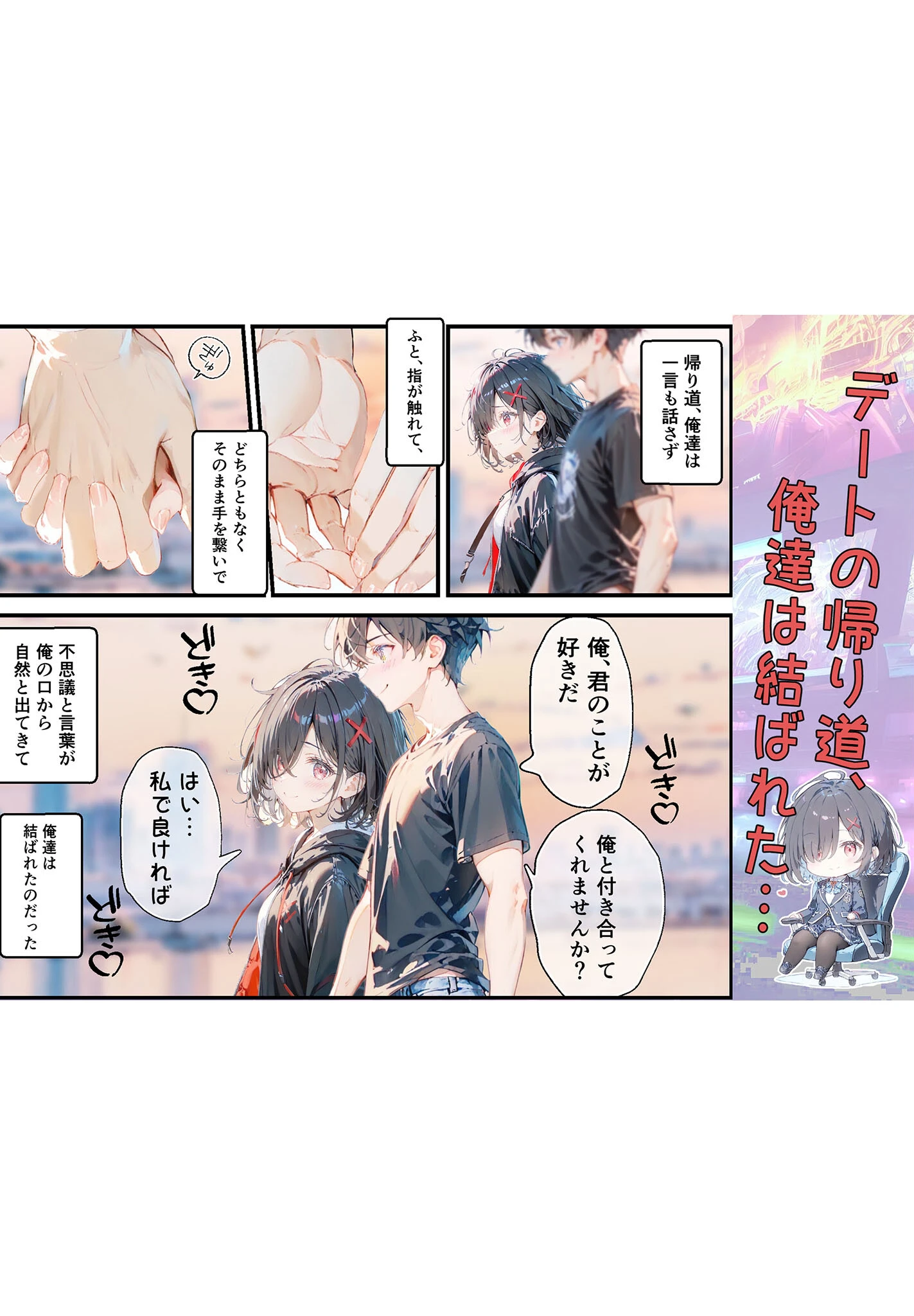 実は推しのVtuberだった地味なクラスメイトと甘々初えっち モザイク版 13ページ