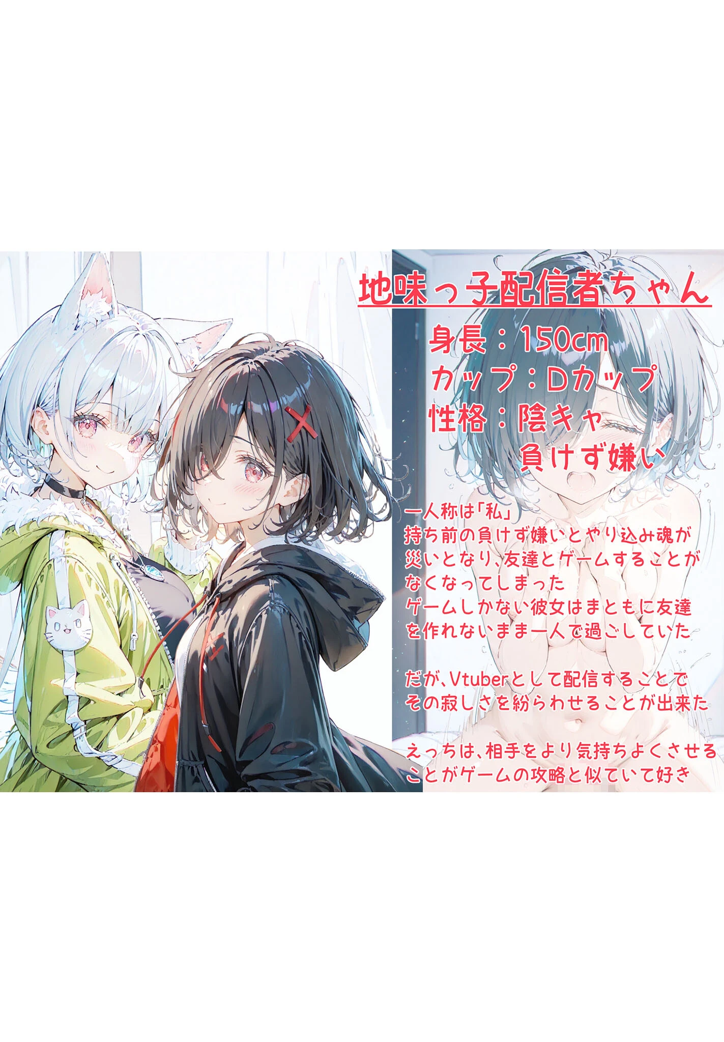 実は推しのVtuberだった地味なクラスメイトと甘々初えっち モザイク版 17ページ