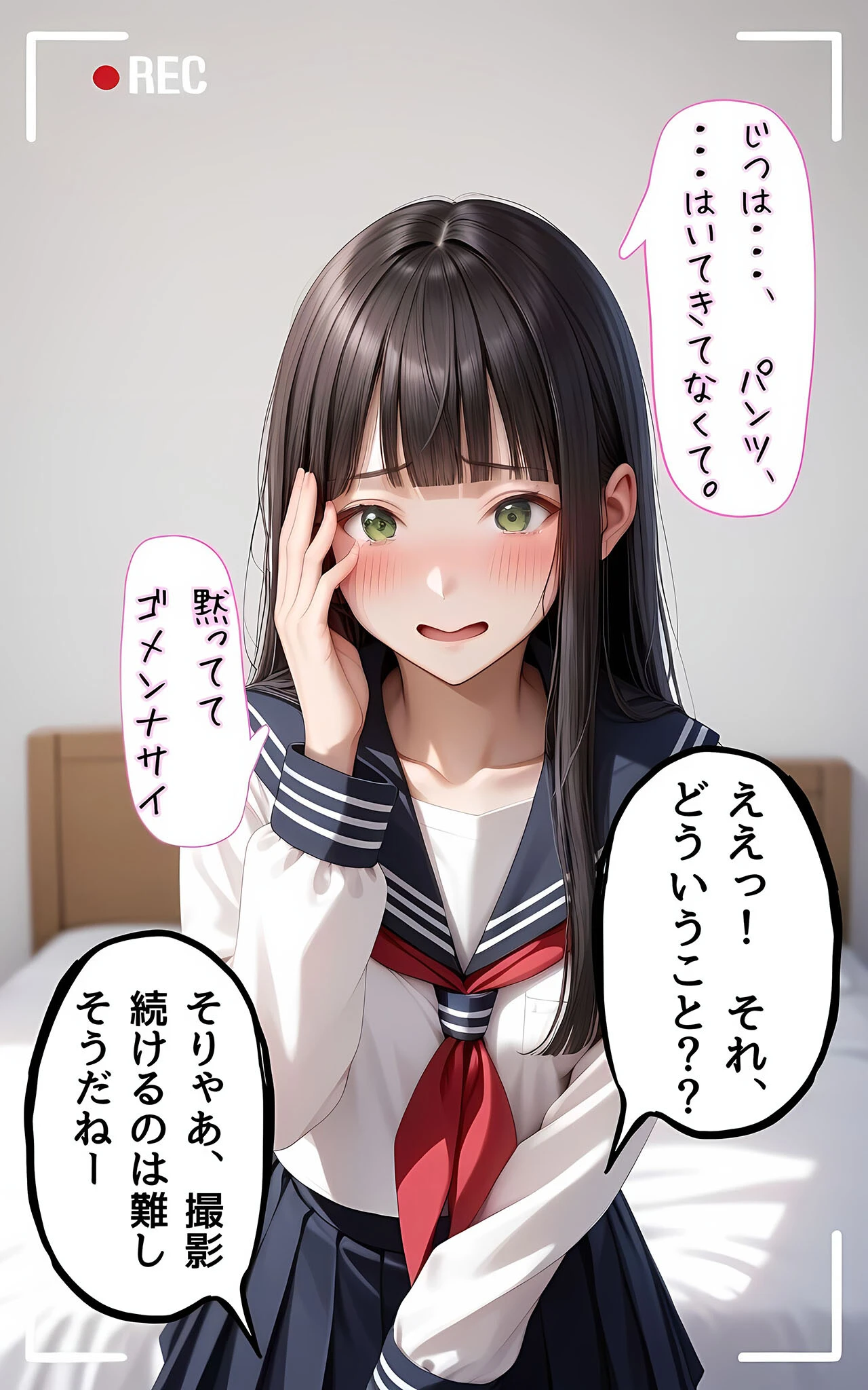 ぱんちら撮影会のはずが、いつのまにかおじさんち〇ぽに沼る話4 モザイク版 12ページ