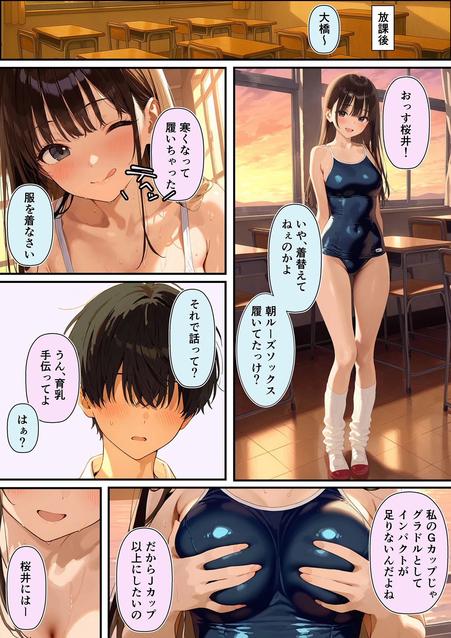 グラドル志望の強気な同級生を騙してメス堕ちさせた話 モザイク版 7ページ