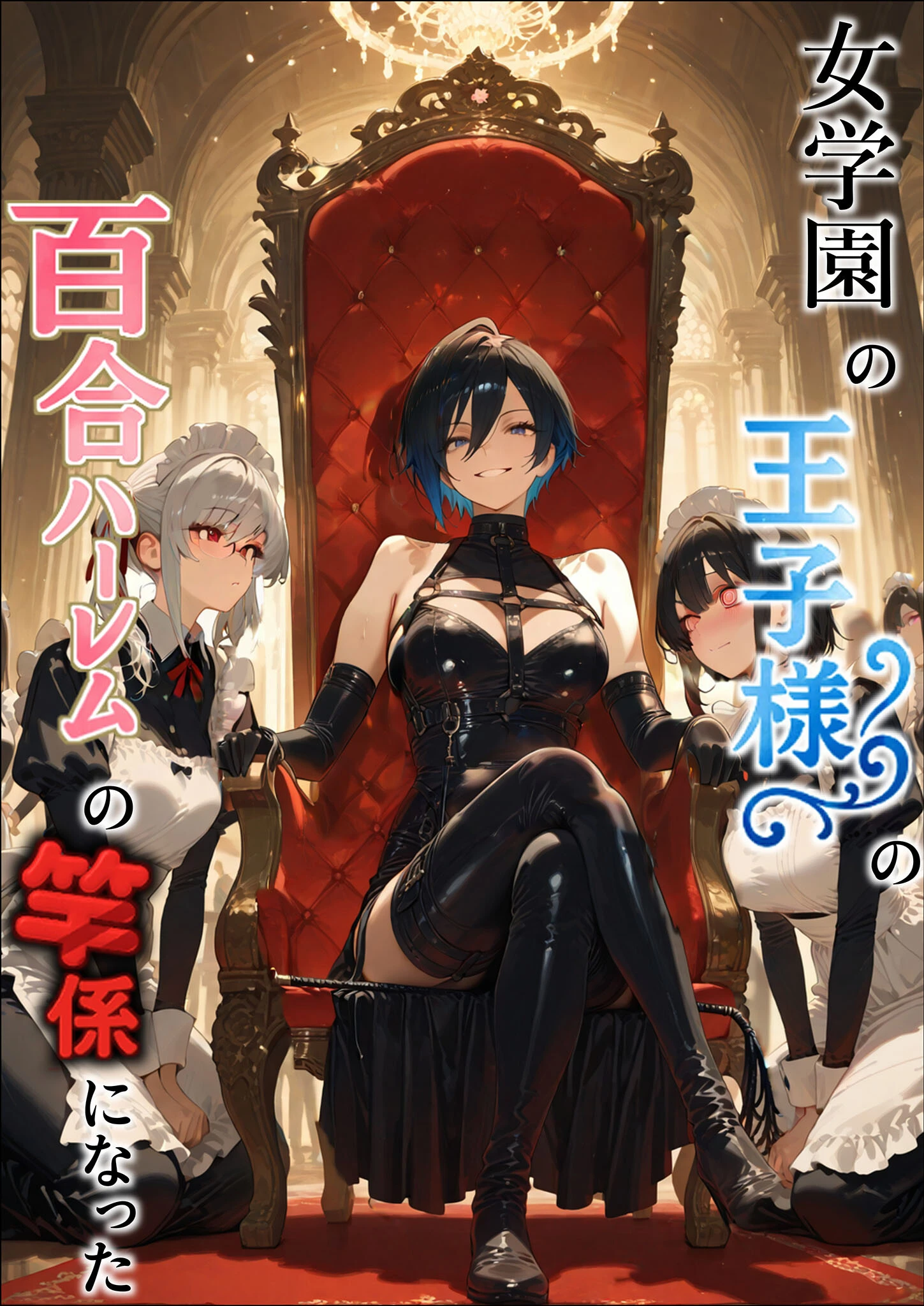 女学園の王子様♀の百合ハーレムの竿係になった モザイク版 4ページ