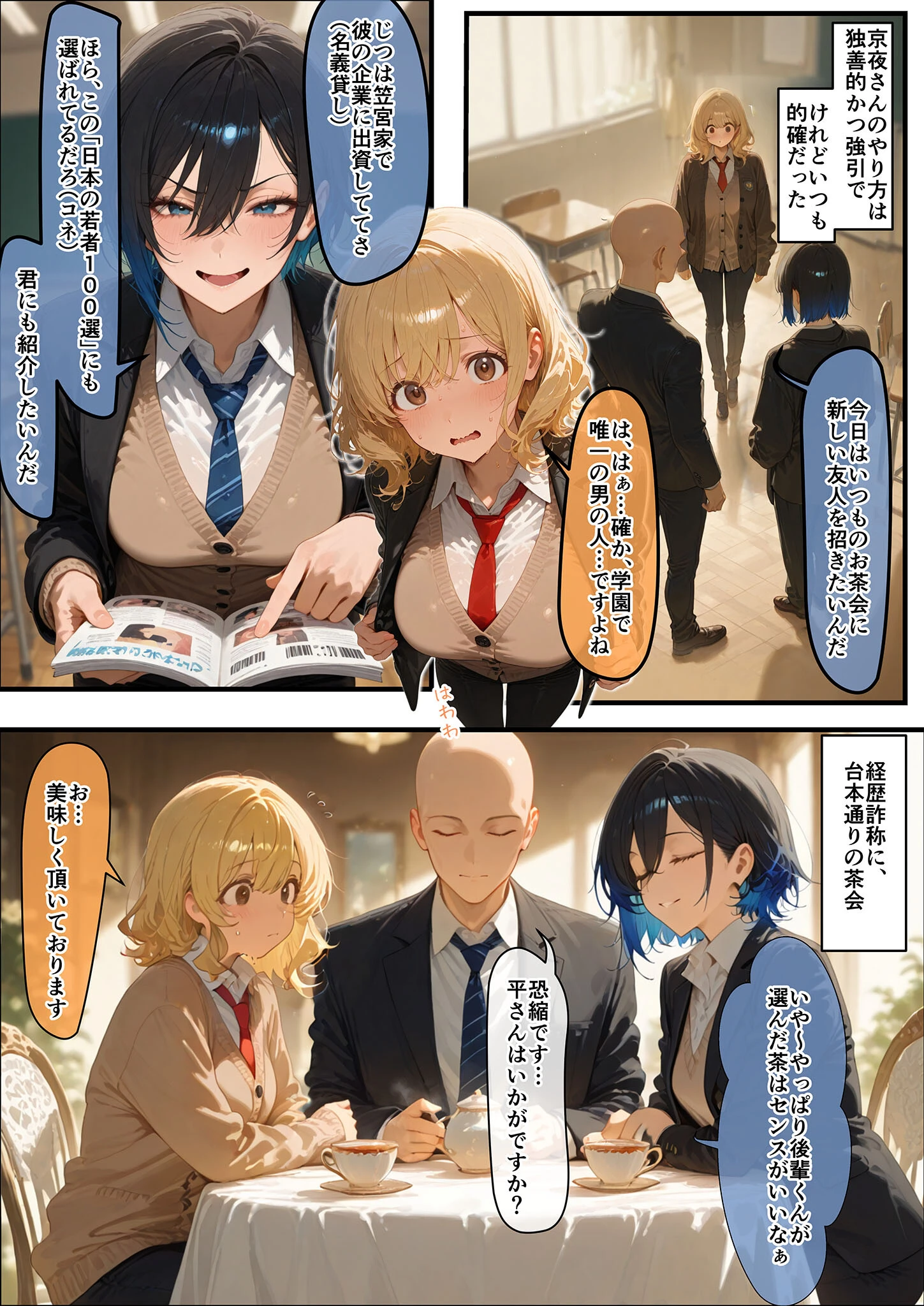 女学園の王子様♀の百合ハーレムの竿係になった モザイク版 7ページ